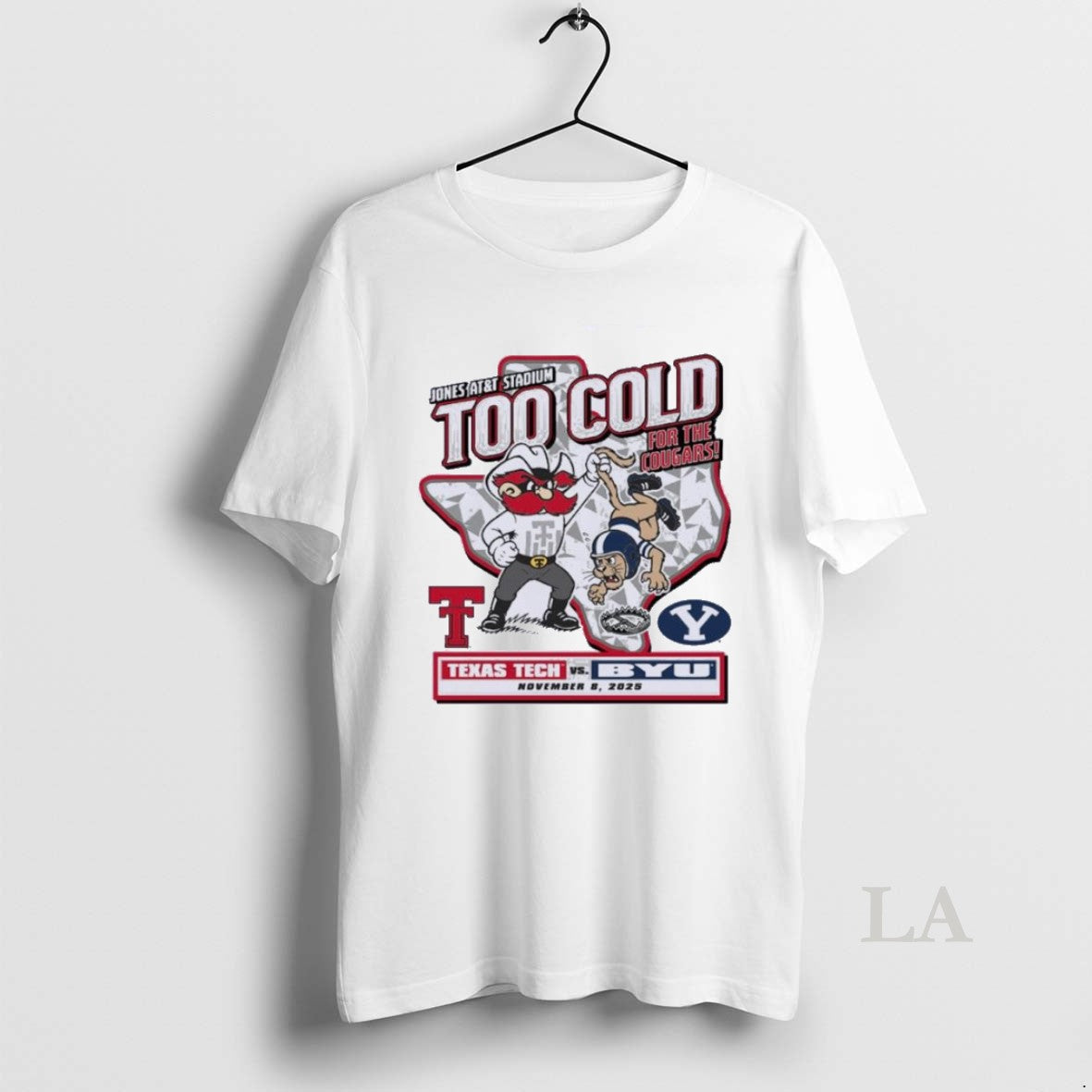 Original Too Cold Gameday Texas Tech Vs Byu November 8 2025 Shirt Hoodie Sweatshirt | PurePodTees.com