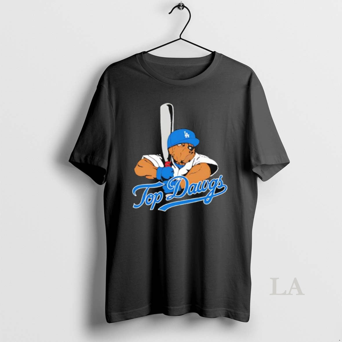 Original Top Dawgs X Los Angeles Dodgers Bulldog Mascot Shirt Hoodie Sweatshirt | PurePodTees.com