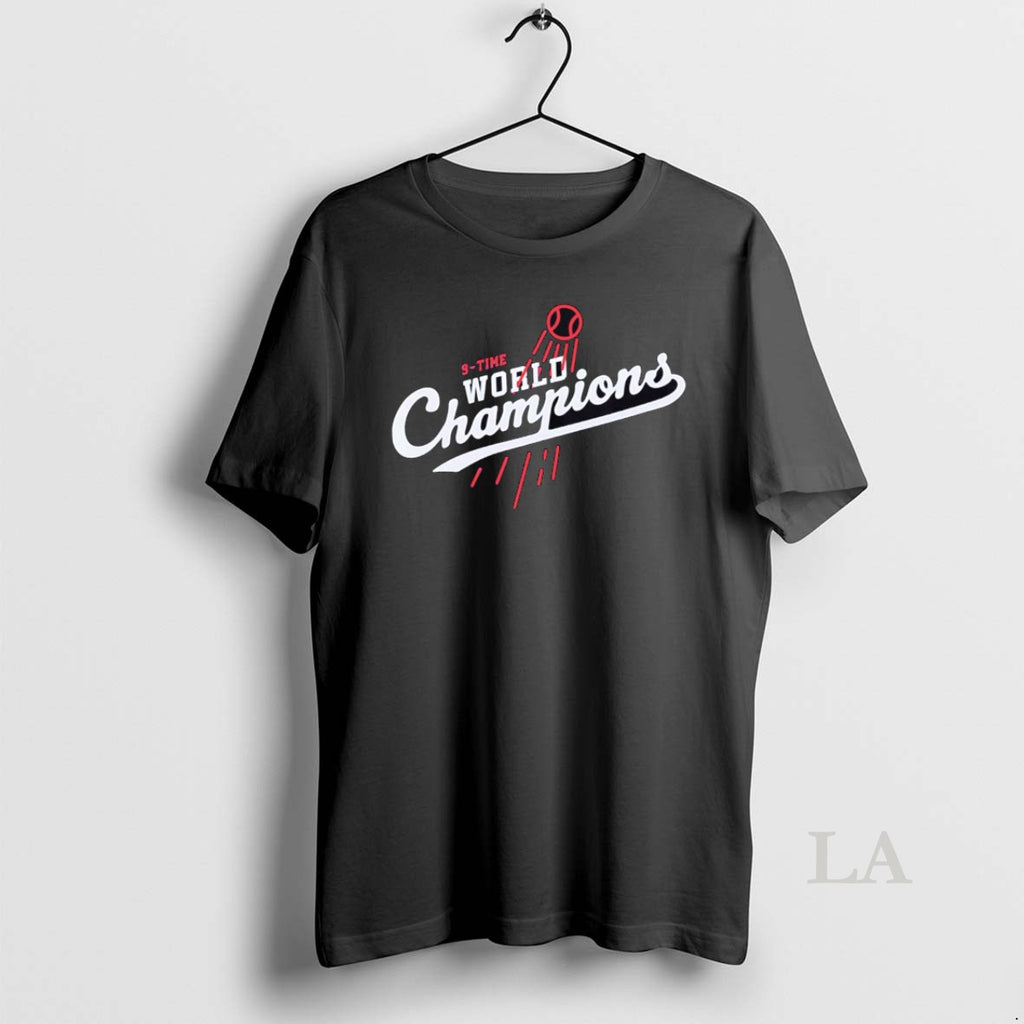 Original Top Los Angeles Dodgers 9 Time World Champions Logo Shirt Hoodie Sweatshirt | PurePodTees.com