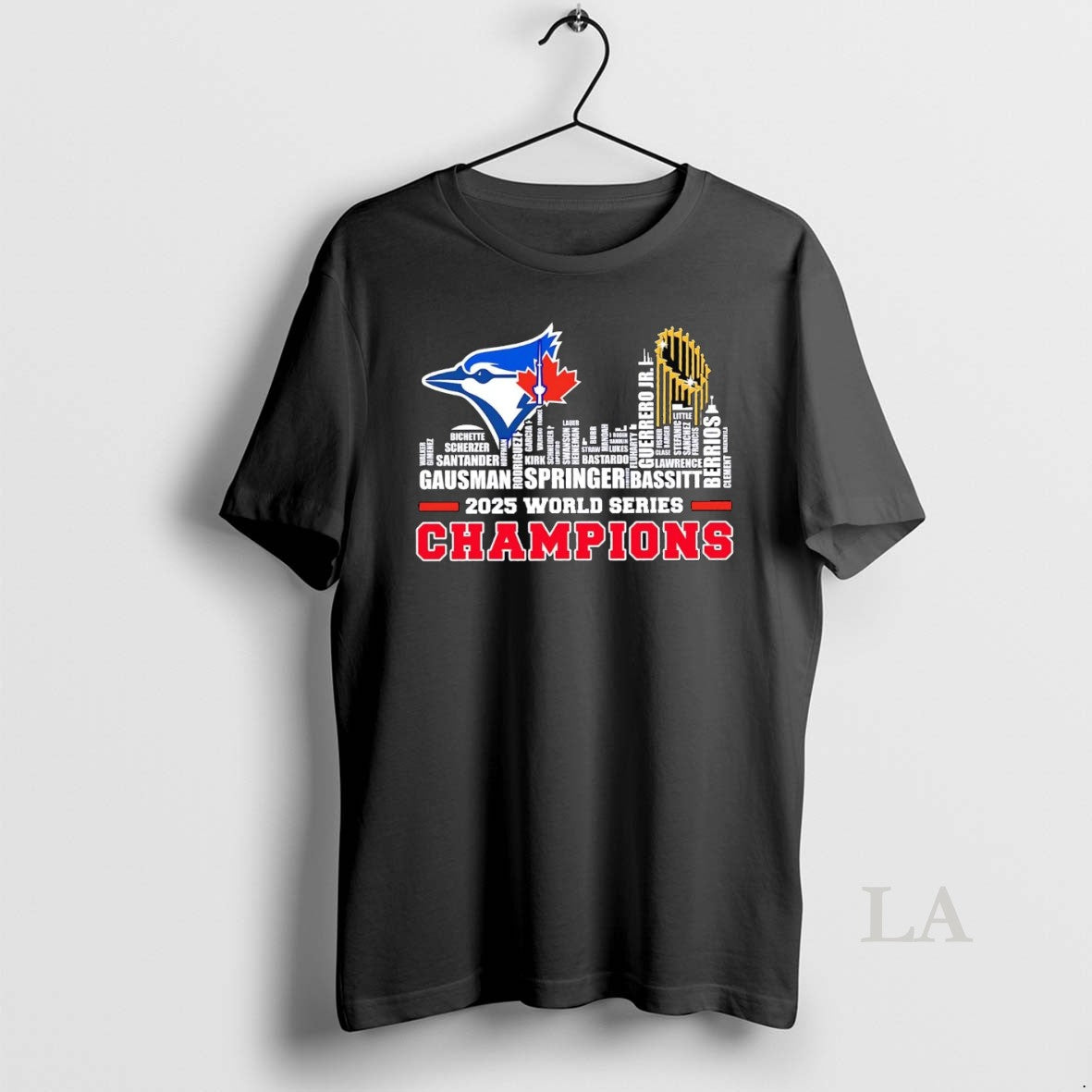 Original Toronto Blue Jays 2025 World Series Champions Players Names Skyline Shirt Hoodie Sweatshirt | PurePodTees.com