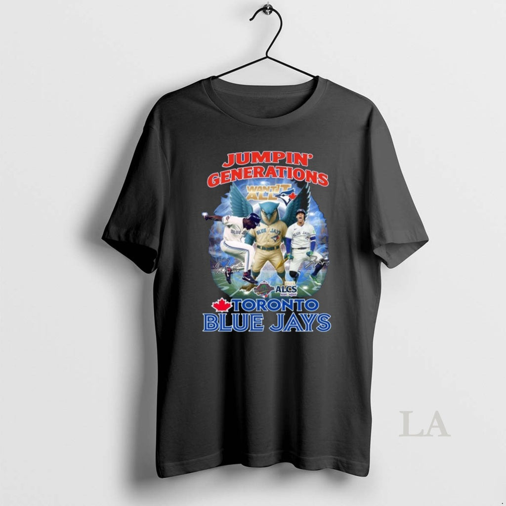 Original Toronto Blue Jays Jumpin Generations Alcs Champions 2025 Signatures Shirt Hoodie Sweatshirt | PurePodTees.com