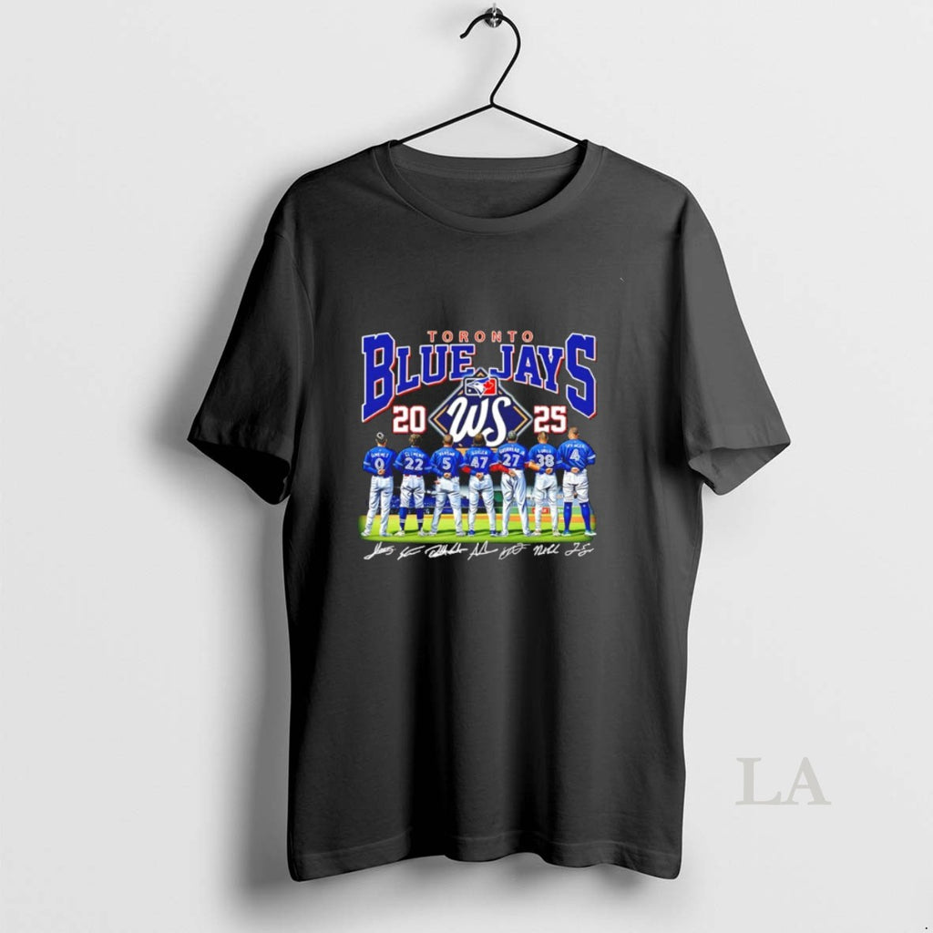 Original Toronto Blue Jays Ws 2025 American League Champions Signatures Shirt Hoodie Sweatshirt | PurePodTees.com