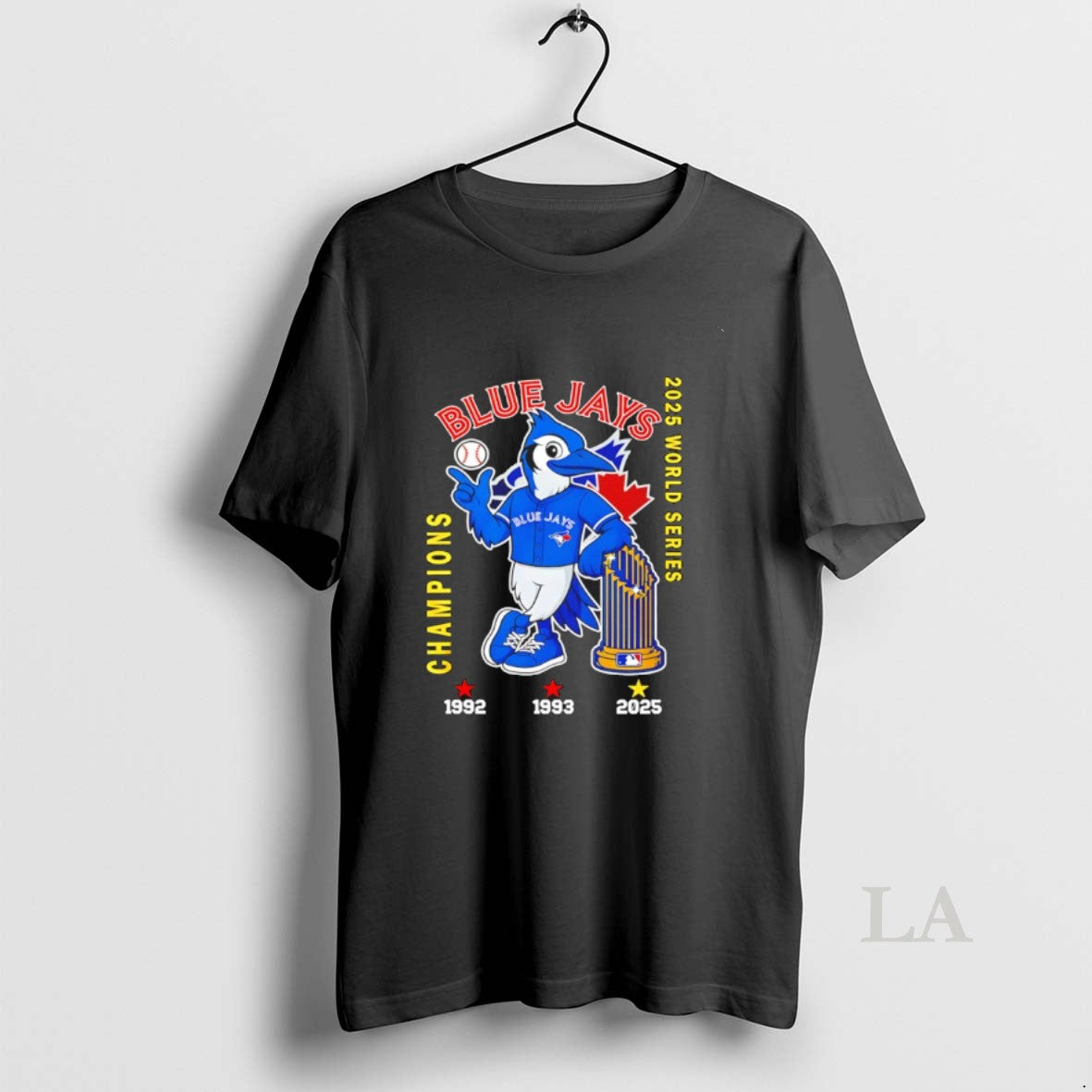 Original Toronto Blue Jays World Series Champions 2025 3 Time Mascot Shirt Hoodie Sweatshirt | PurePodTees.com
