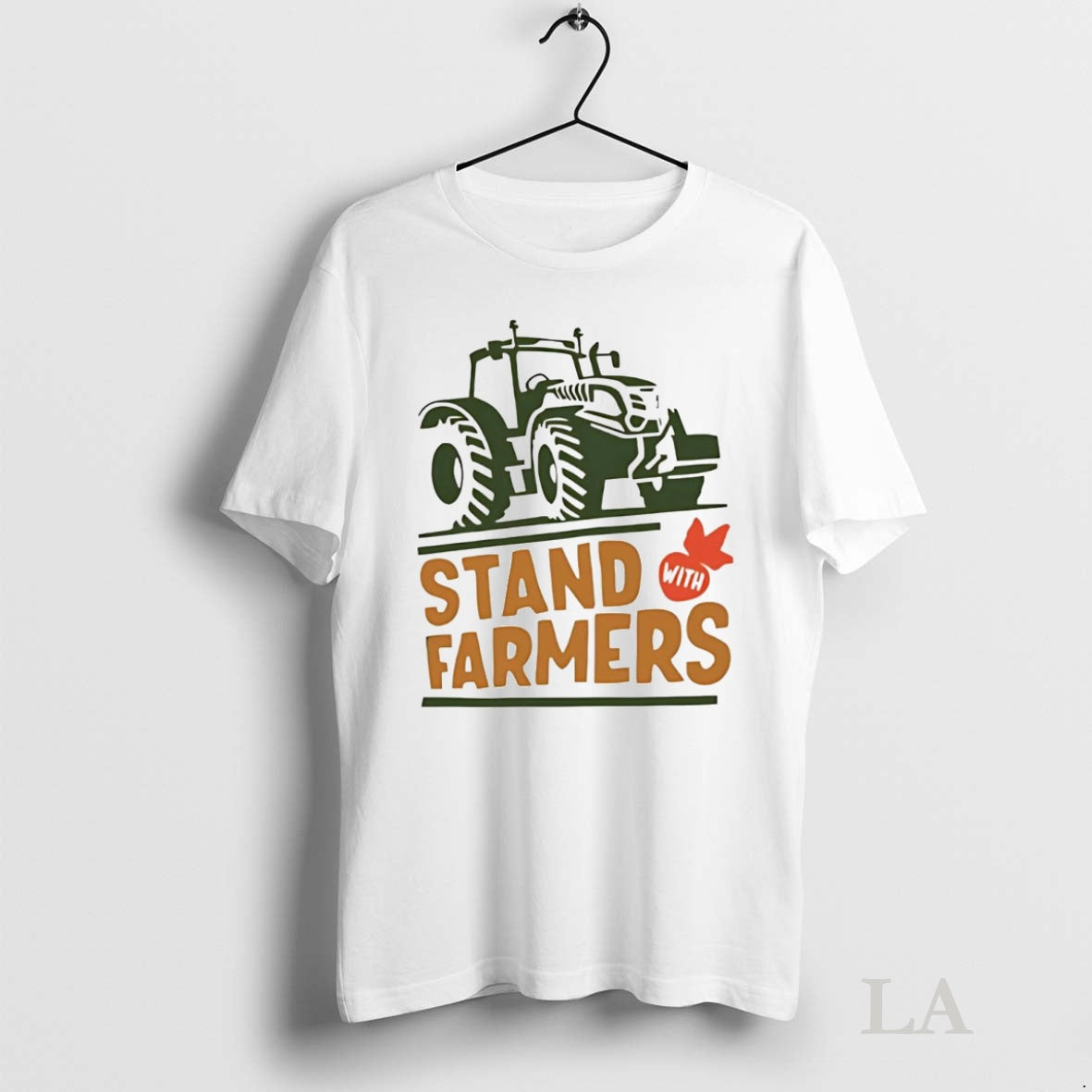 Original Tractor Stand With Farmers Shirt Hoodie Sweatshirt | PurePodTees.com