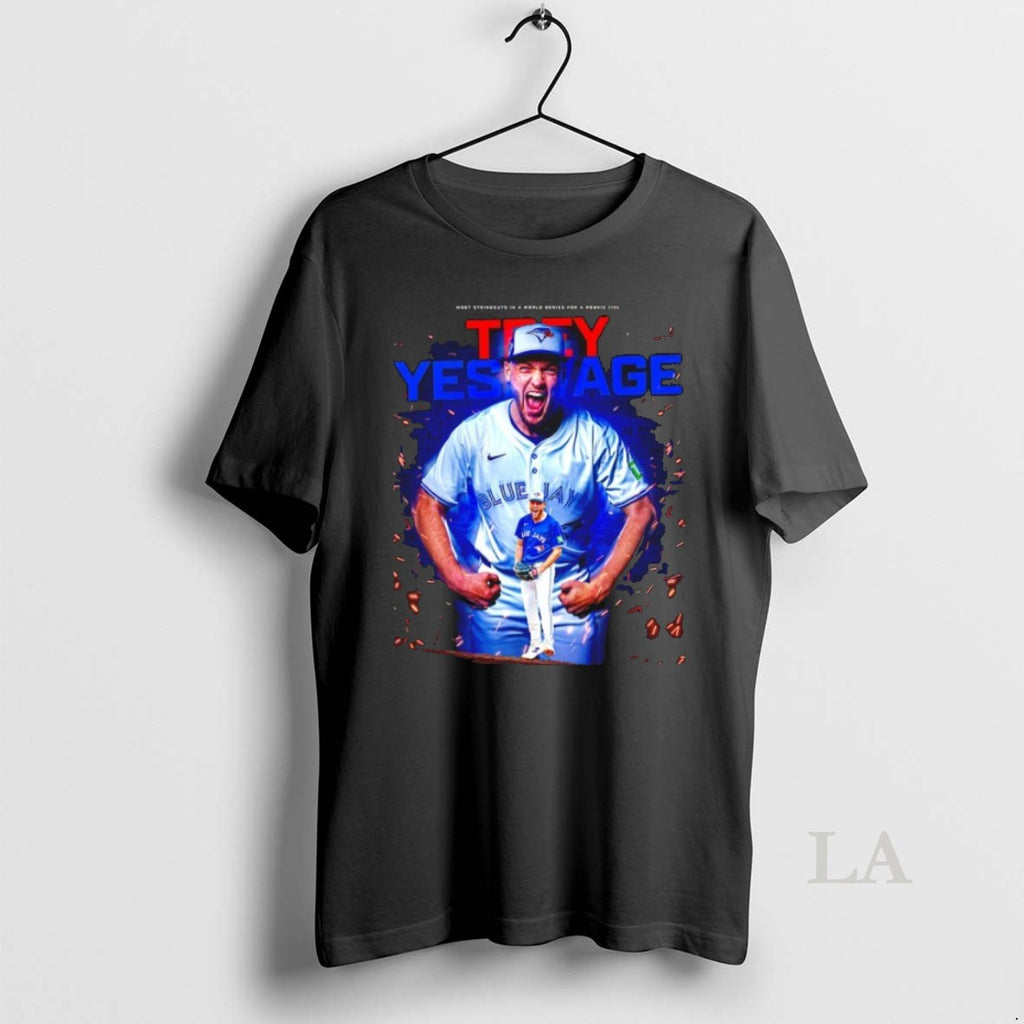 Original Trey Yesavage Toronto Blue Jays 2025 World Series Rookie Record 12 Strikeouts Shirt Hoodie Sweatshirt