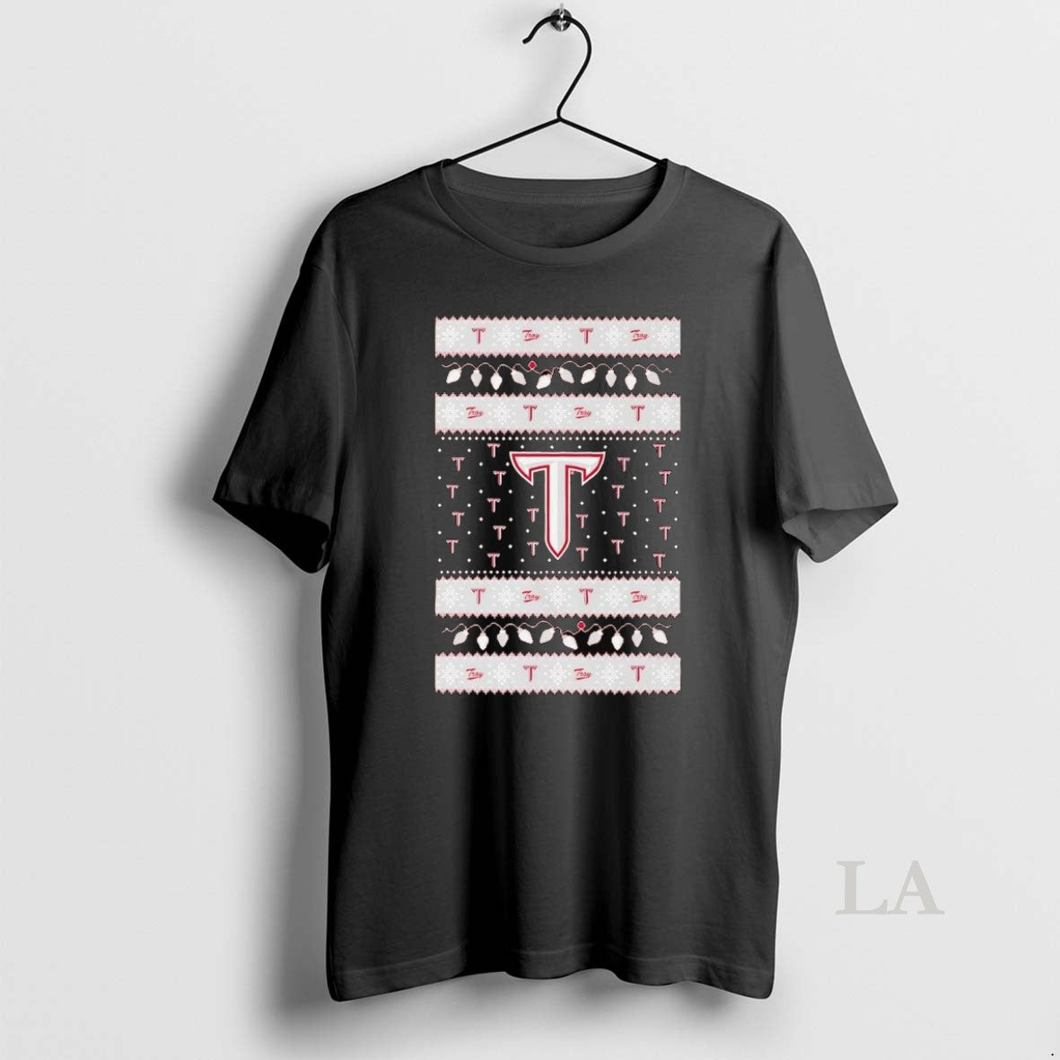 Original Troy Trojans Ugly Christmas Light Shirt Hoodie Sweatshirt | PurePodTees.com