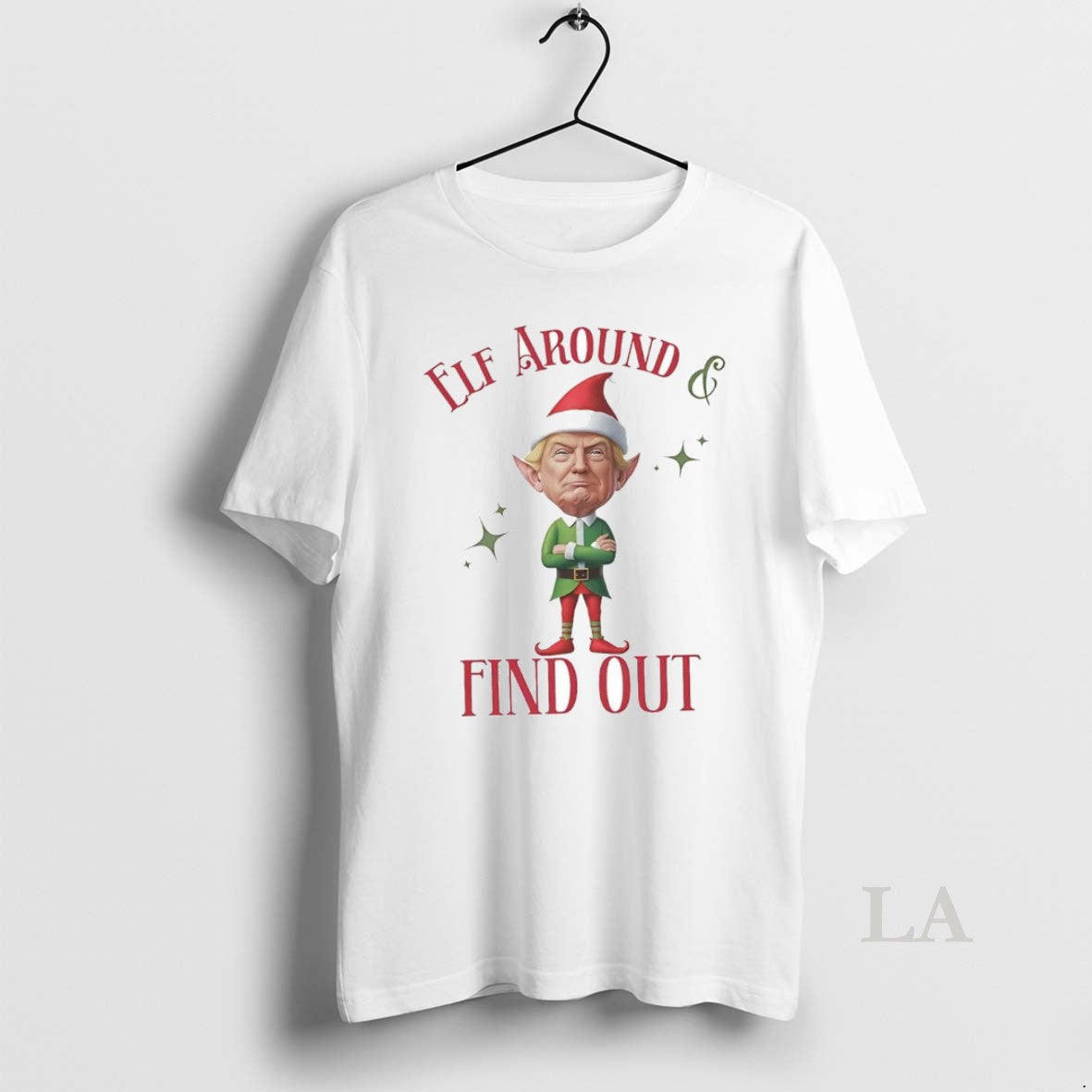 Original Trump Elf Around And Find Out Christmas Shirt Hoodie Sweatshirt | PurePodTees.com