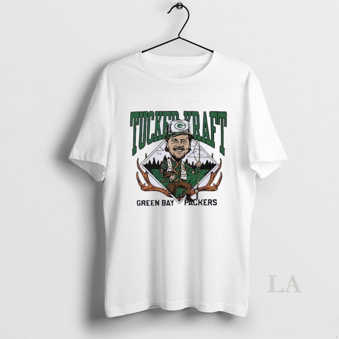 Original Tucker Kraft Gone Hunting Green Bay Packers Caricature Shirt Hoodie Sweatshirt | PurePodTees.com