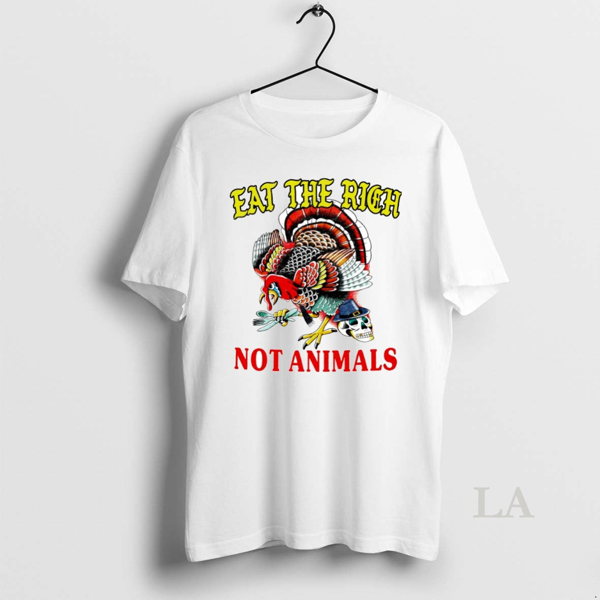 Original Turkey Thanksgiving Eat The Rich Not Animals Circle Shirt Hoodie Sweatshirt | PurePodTees.com