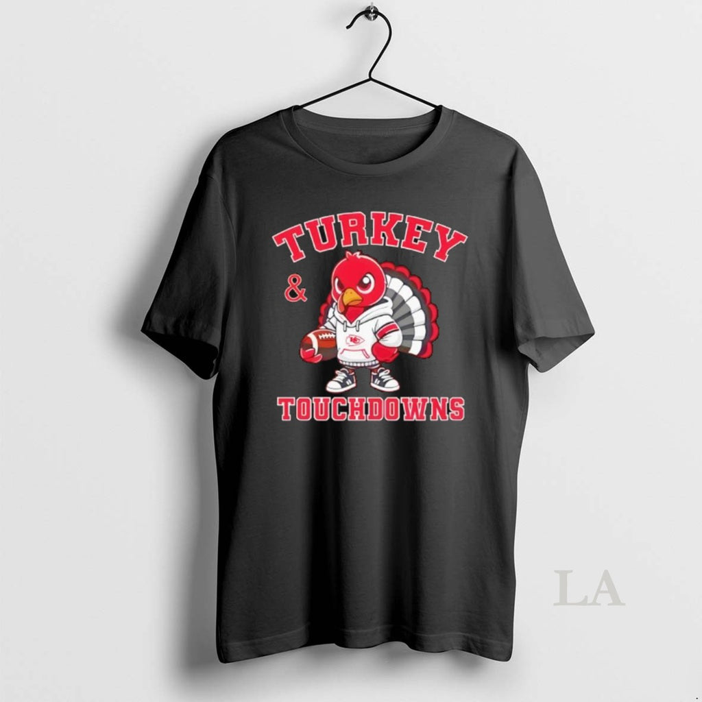 Original Turkey Touchdowns Kansas City Chiefs Thanksgiving Shirt Hoodie Sweatshirt | PurePodTees.com
