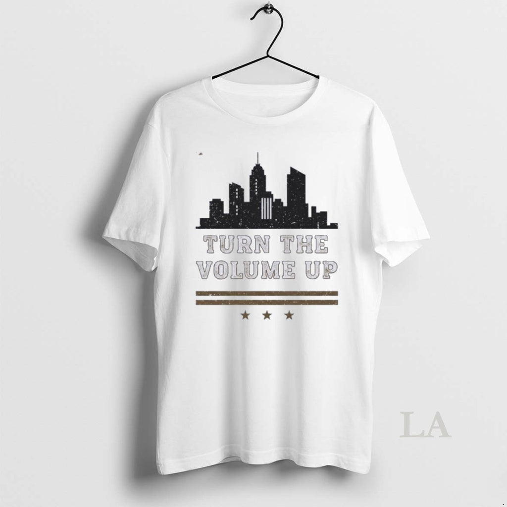 Original Turn The Volume Up Mamdani Lover New York Saying Trump Shirt Hoodie Sweatshirt | PurePodTees.com