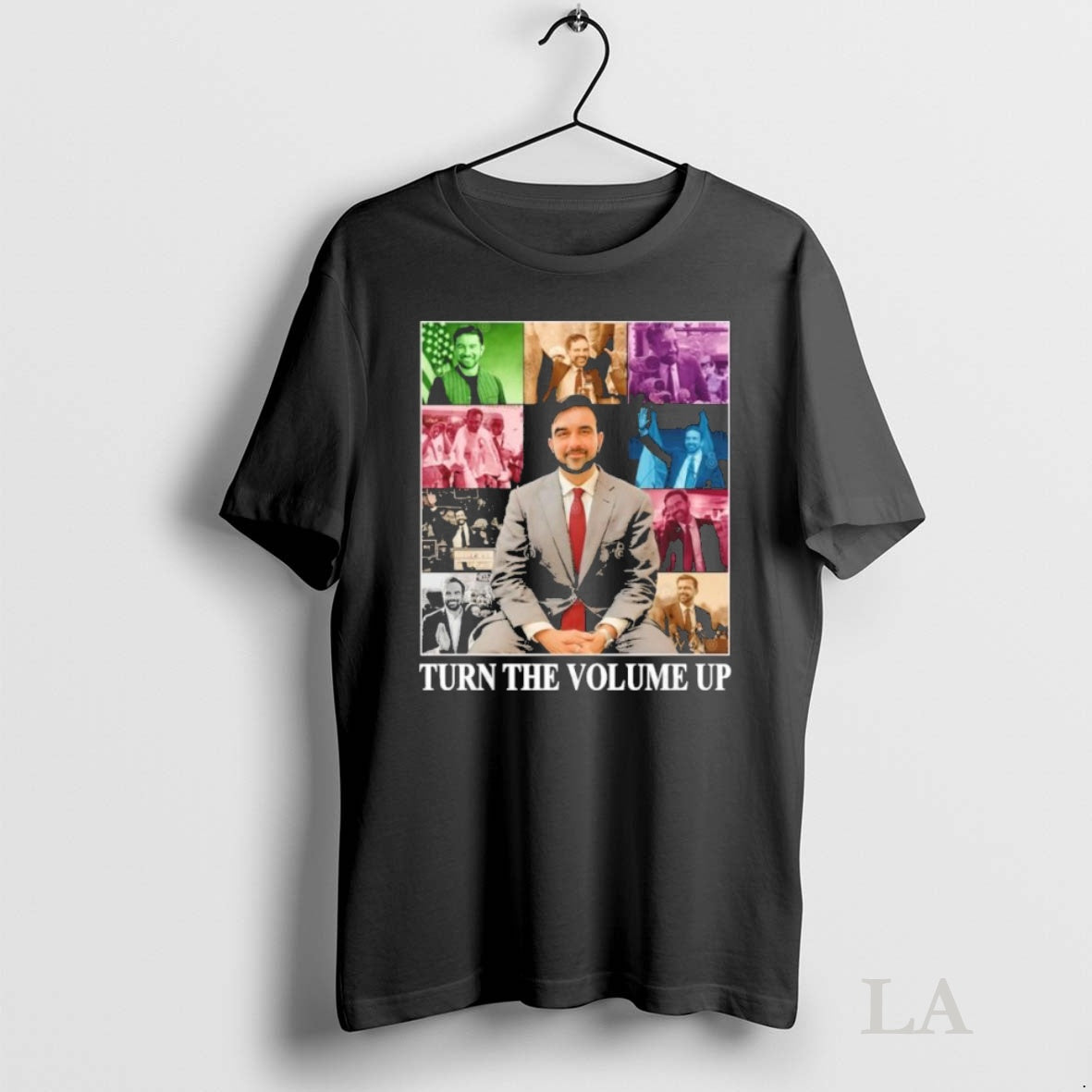 Original Turn The Volume Up Zohran Mamdani 2026 Eras Tour Shirt Hoodie Sweatshirt | PurePodTees.com