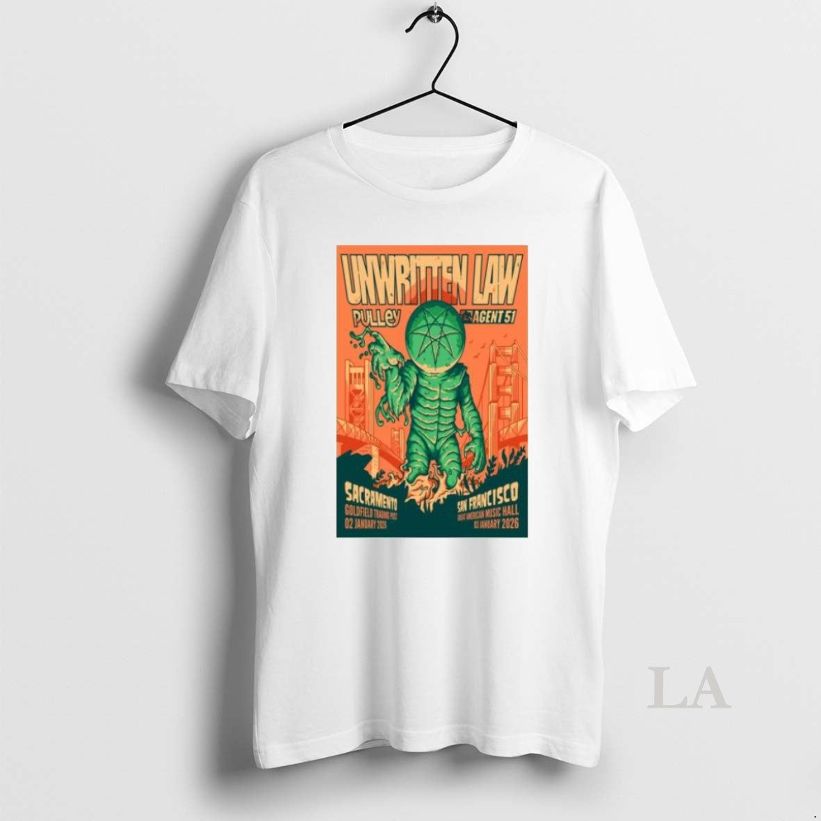 Original Unwritten Law Northern California January 2 3 2026 Shirt Hoodie Sweatshirt | PurePodTees.com