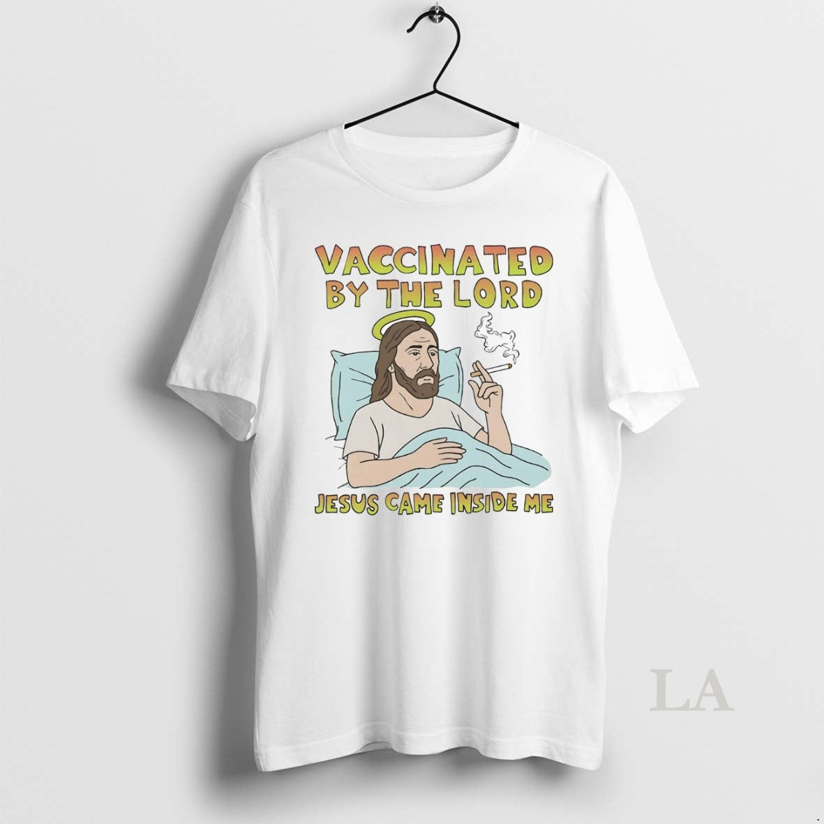 Original Vaccinated By The Lord Jesus Came Inside Me Shirt Hoodie Sweatshirt | PurePodTees.com