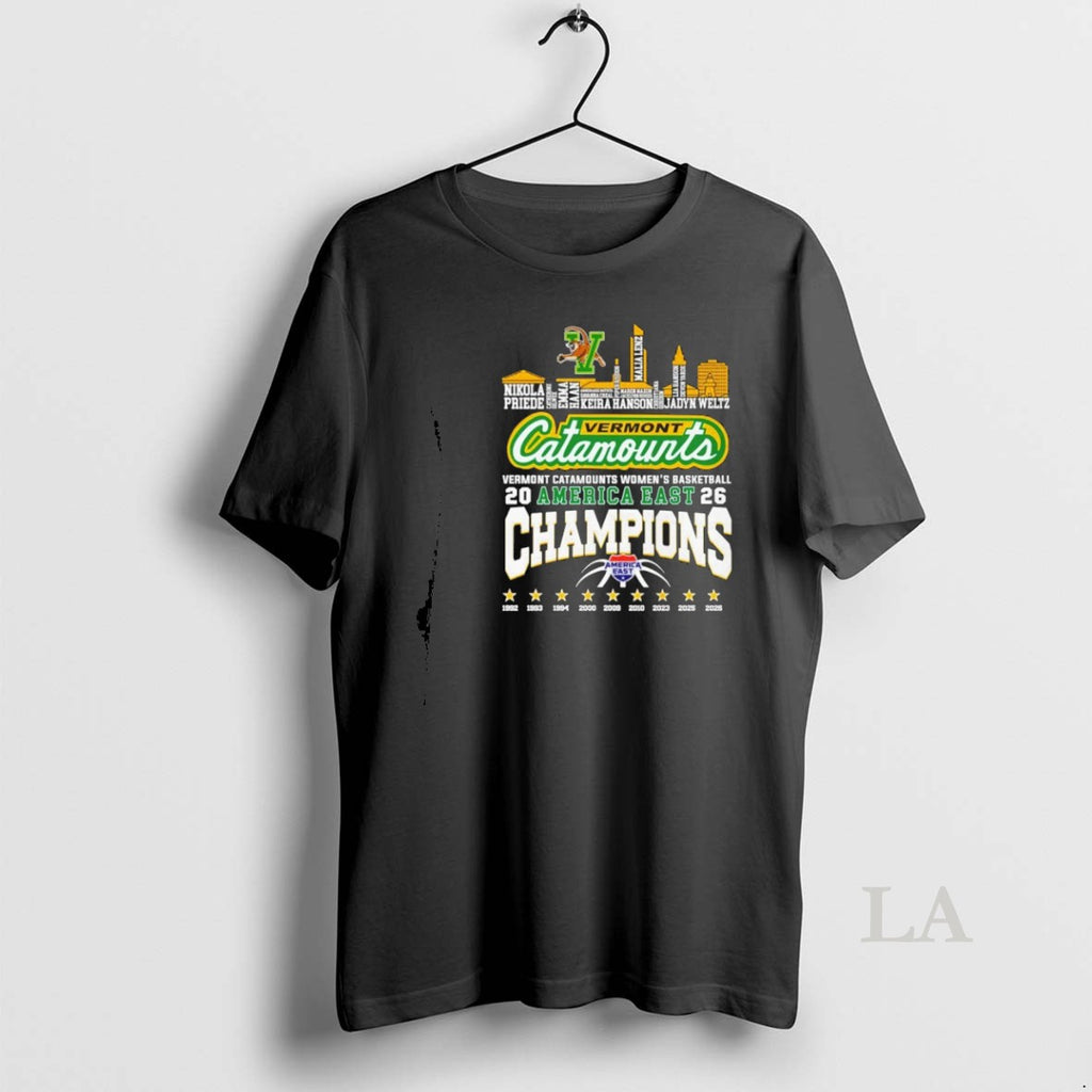 Original Vermont Catamounts 2026 America East Champions City Skyline