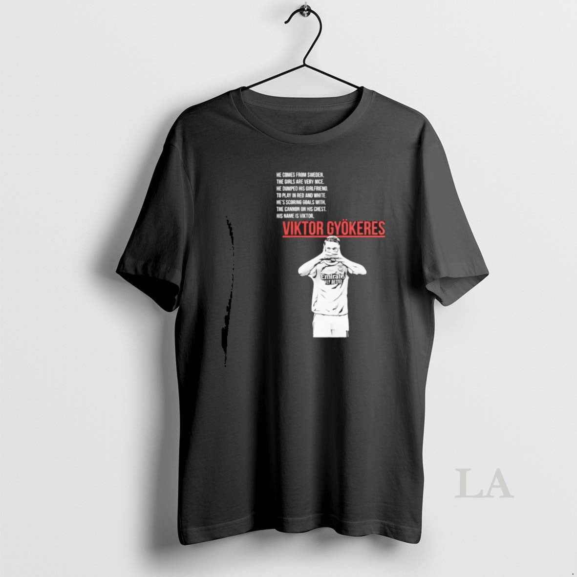 Original Viktor Gyokeres He Comes From Sweden The Girls Are Very Nice Shirt Hoodie Sweatshirt | PurePodTees.com