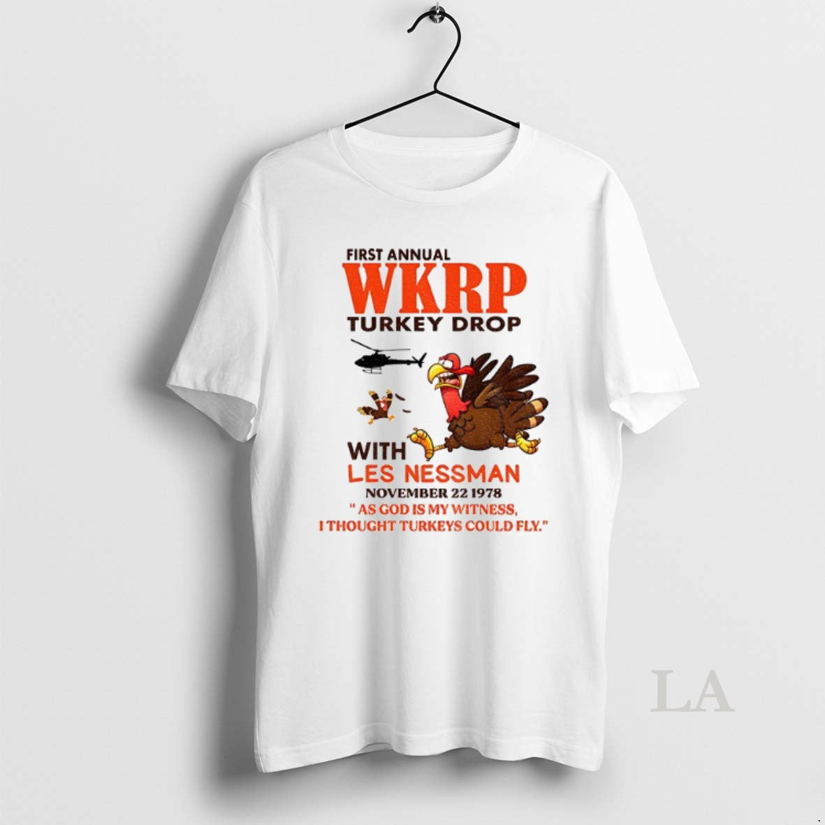 Original Vintage Wkrp Turkey Drop First Annual With Less Nessman Shirt Hoodie Sweatshirt | PurePodTees.com