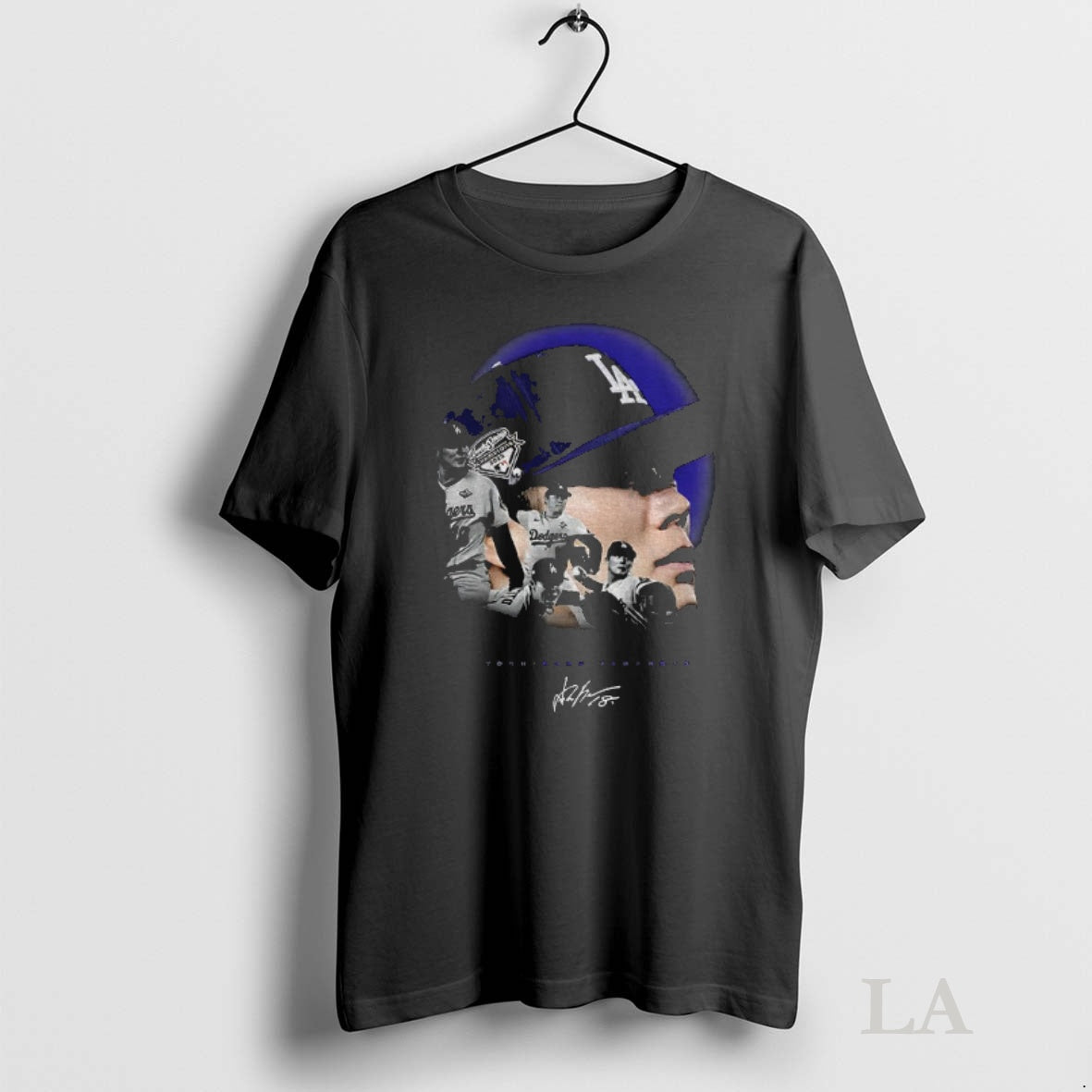 Original Vintage Yamamoto Dodgers Mvp Signature Shirt Hoodie Sweatshirt | PurePodTees.com
