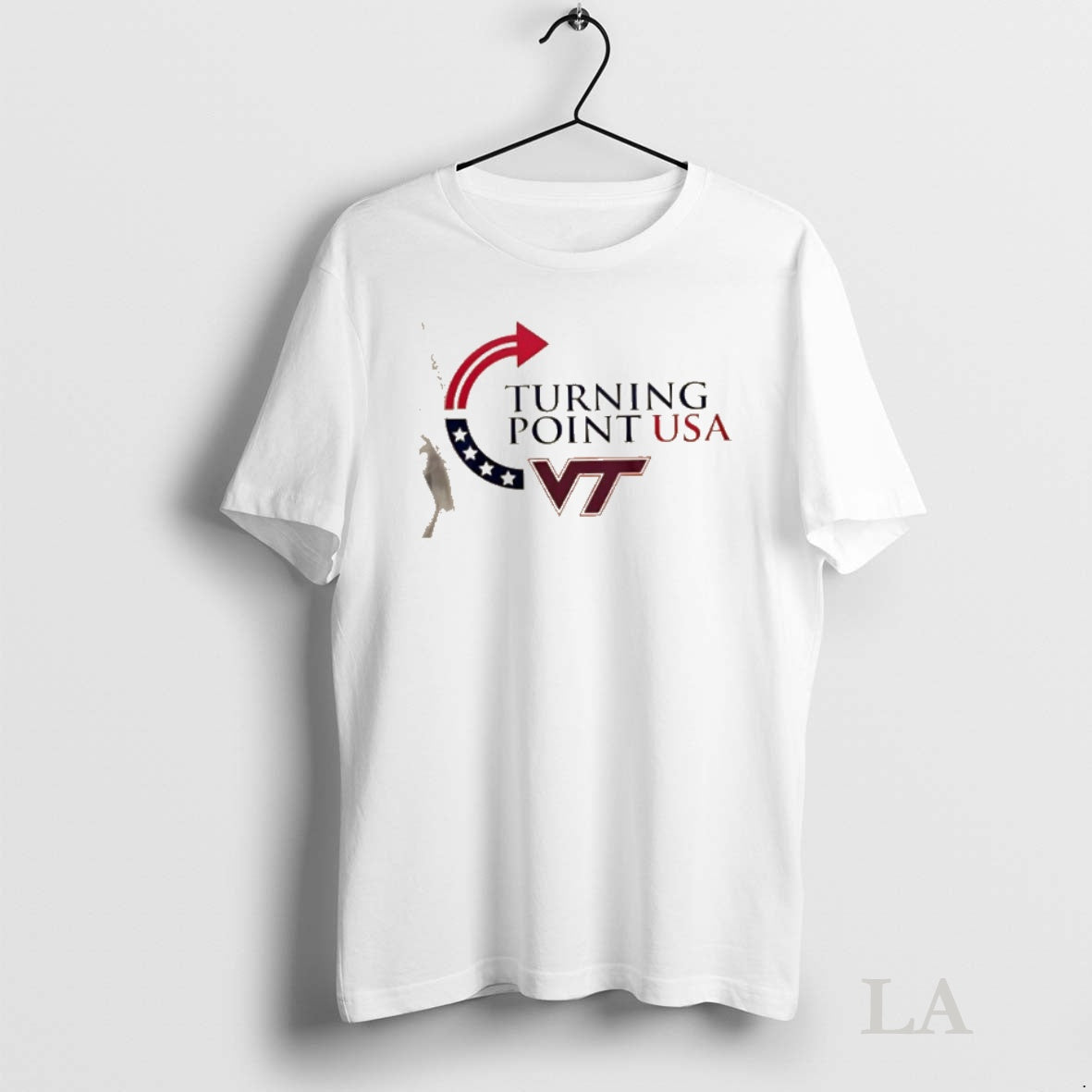 Original Virginia Tech Hokies X Turning Point Usa Freedom Charlie Kirk 2 Sided Shirt Hoodie Sweatshirt | PurePodTees.com