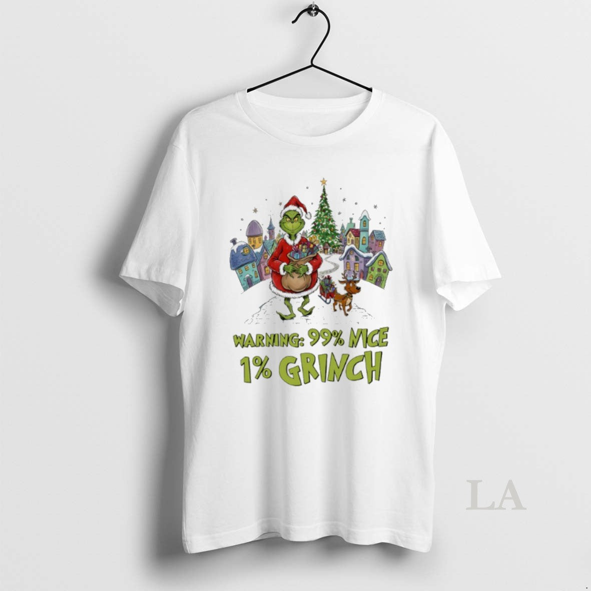 Original Warning 99 Percent Nice 1 Percent Grinch Christmas Shirt Hoodie Sweatshirt | PurePodTees.com