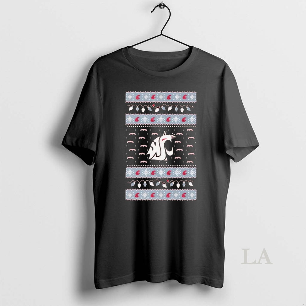 Original Washington State Cougars Ugly Christmas Light Shirt Hoodie Sweatshirt | PurePodTees.com
