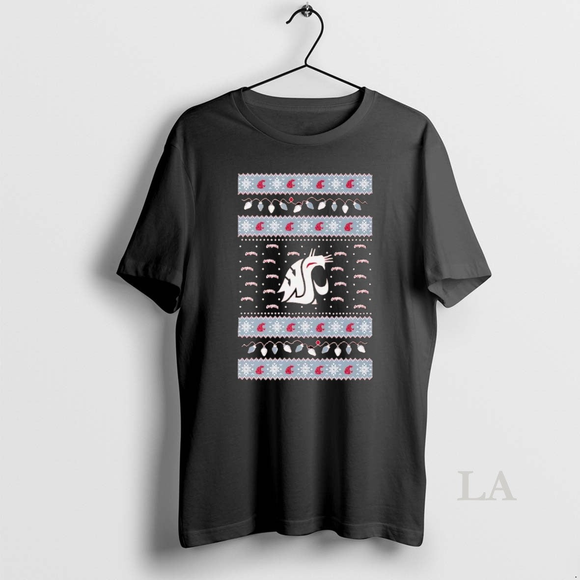 Original Washington State Cougars Ugly Christmas Light Shirt Hoodie Sweatshirt | PurePodTees.com