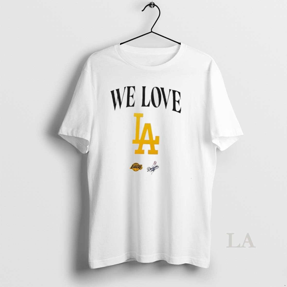 Original We Love La Lakers And Dodgers Shirt Hoodie Sweatshirt | PurePodTees.com