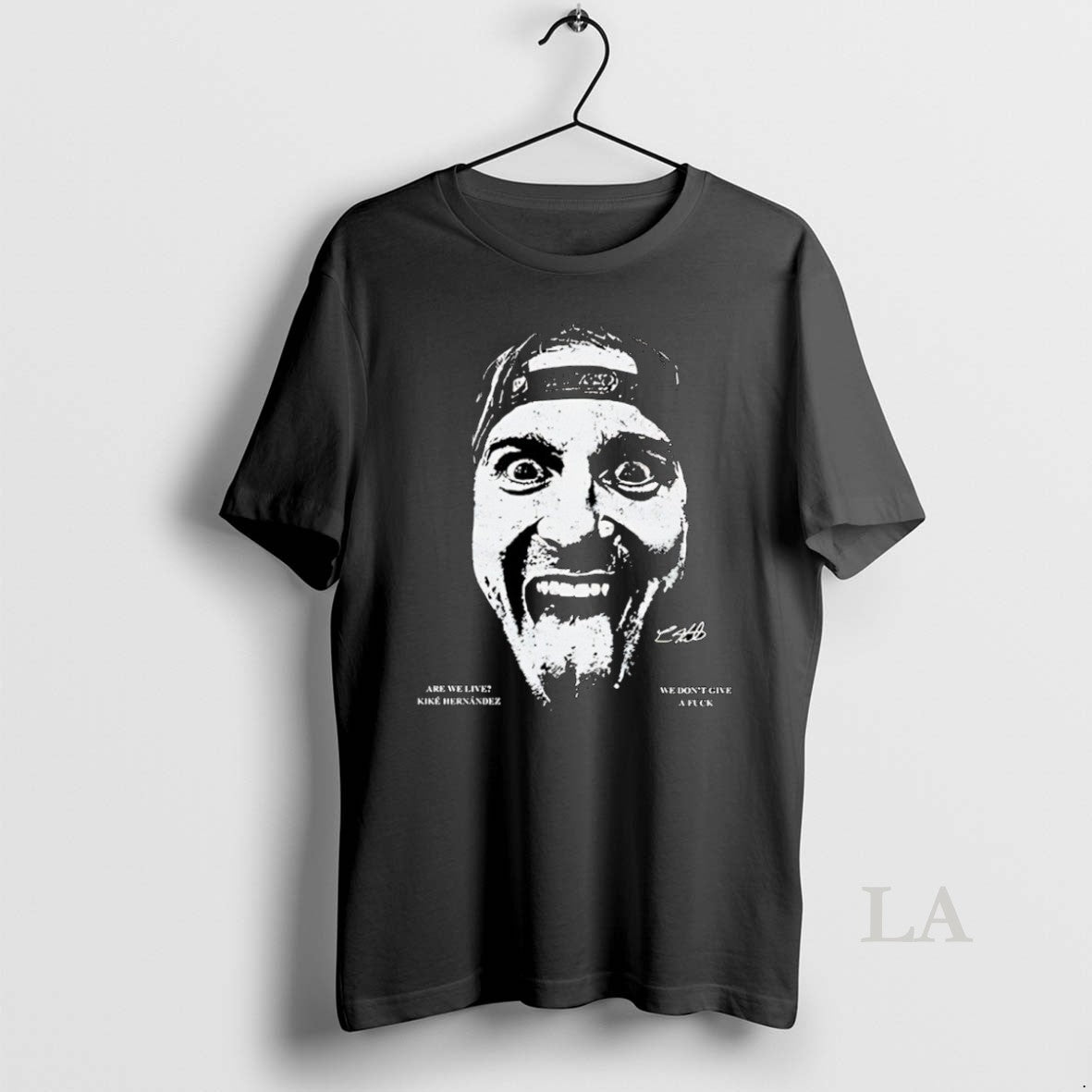 Original We Dont Give A Fuck Are We Live Kike Hernandez Big Head Shirt Hoodie Sweatshirt | PurePodTees.com