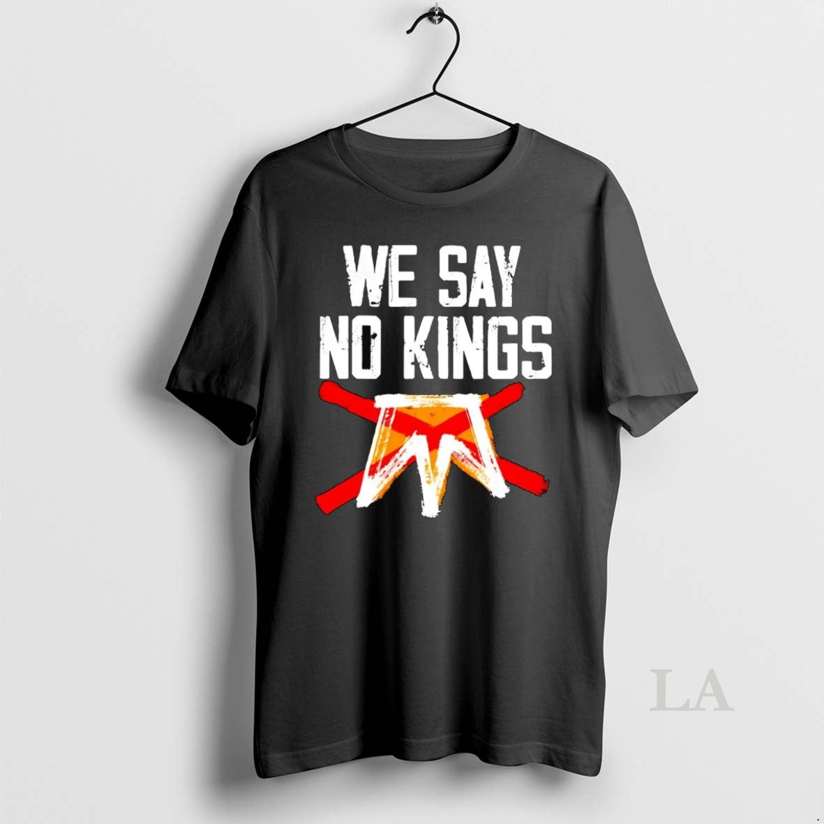 Original We Say No Kings Banned Crown Shirt Hoodie Sweatshirt | PurePodTees.com