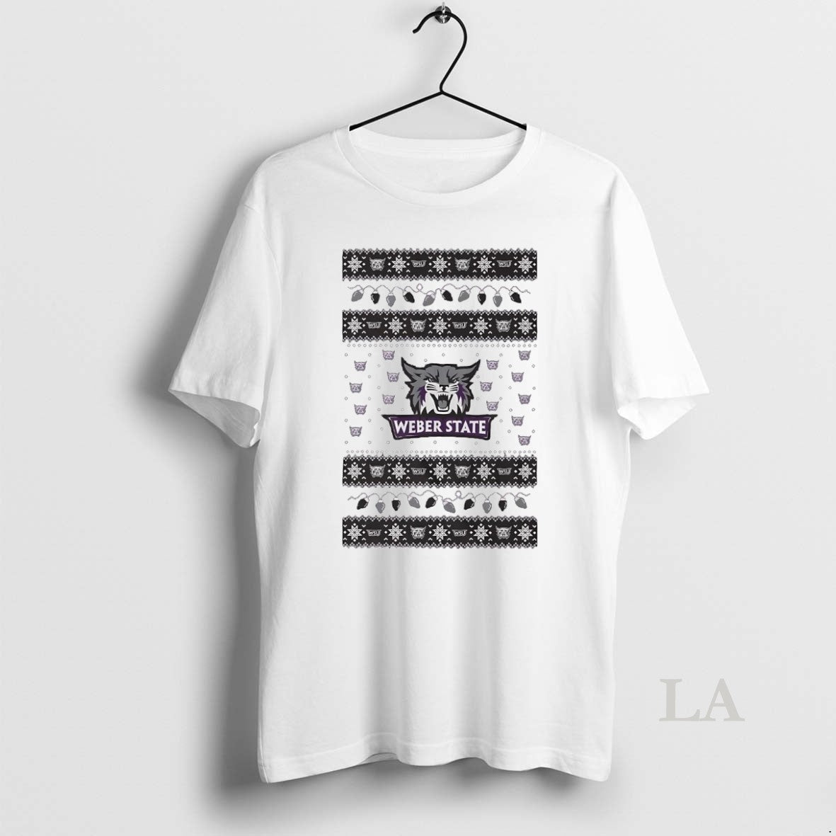 Original Weber State Wildcats Ugly Christmas Light Shirt Hoodie Sweatshirt | PurePodTees.com