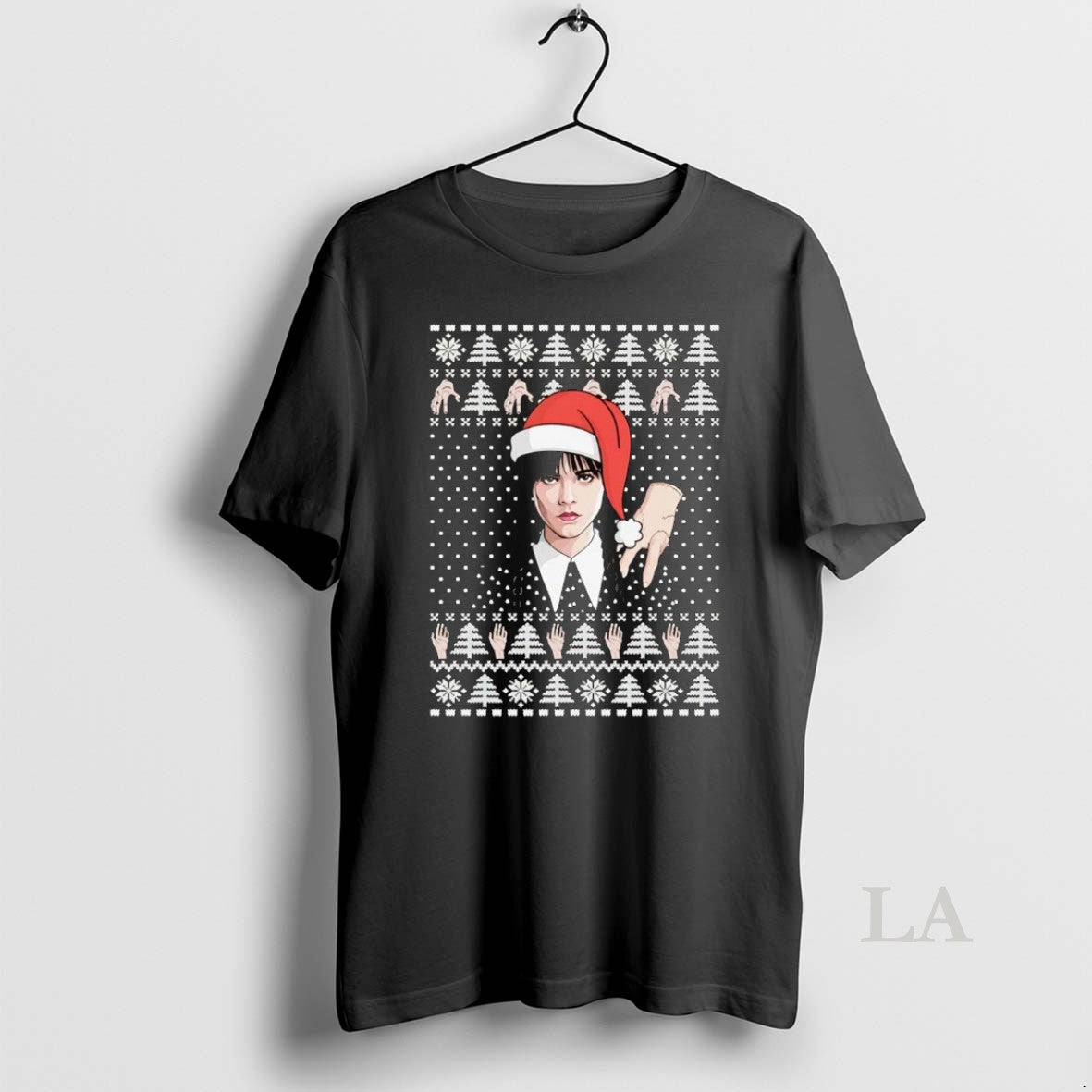 Original Wednesday Addams And Thing Ugly Christmas Shirt Hoodie Sweatshirt | PurePodTees.com