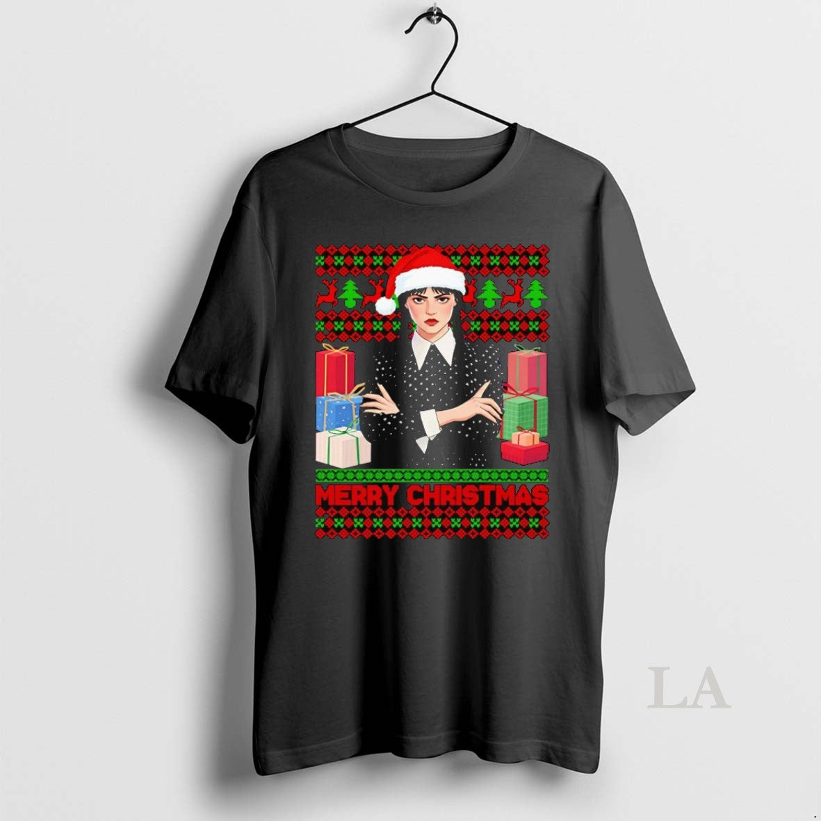 Original Wednesday Addams Merry Christmas Shirt Hoodie Sweatshirt | PurePodTees.com