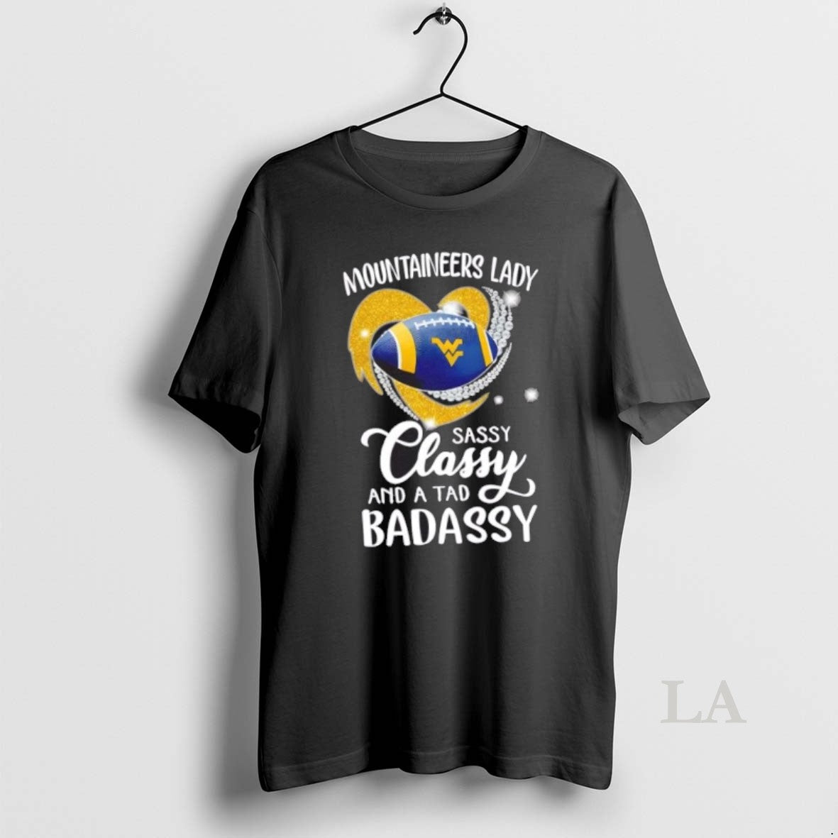 Original West Virginia Mountaineers Lady Sassy Classy And A Tad Badassy Diamond Heart Shirt Hoodie Sweatshirt