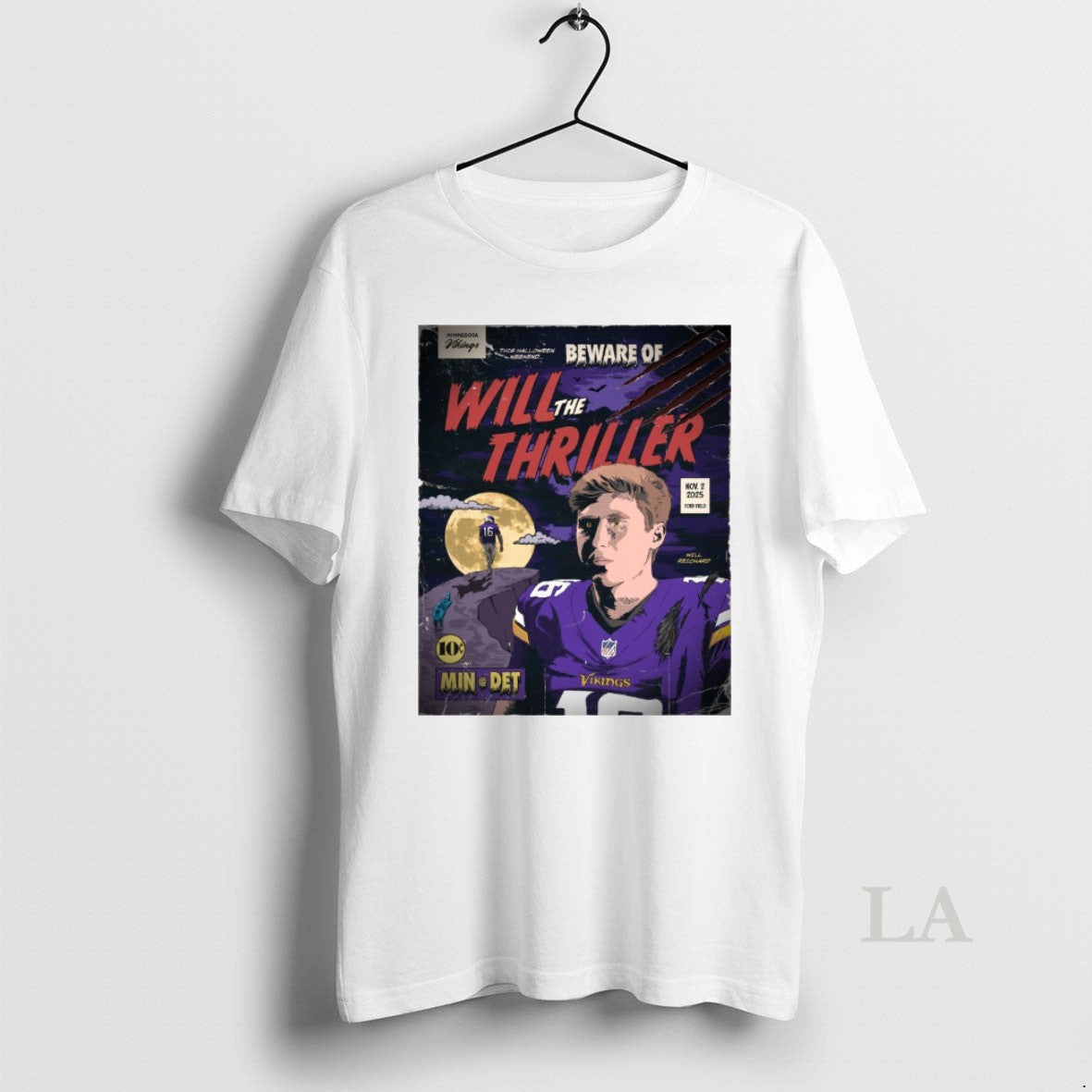 Original Will Reichard Minnesota Vikings Vs Detroit Lions Will The Thriller November 2 2025 Ford Shirt Hoodie Sweatshirt