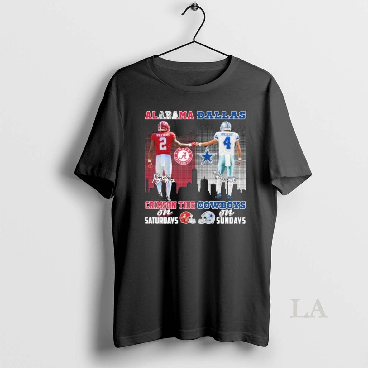 Original Williams Alabama On Saturdays And Prescott Cowboys On Sundays Shirt Hoodie Sweatshirt | PurePodTees.com