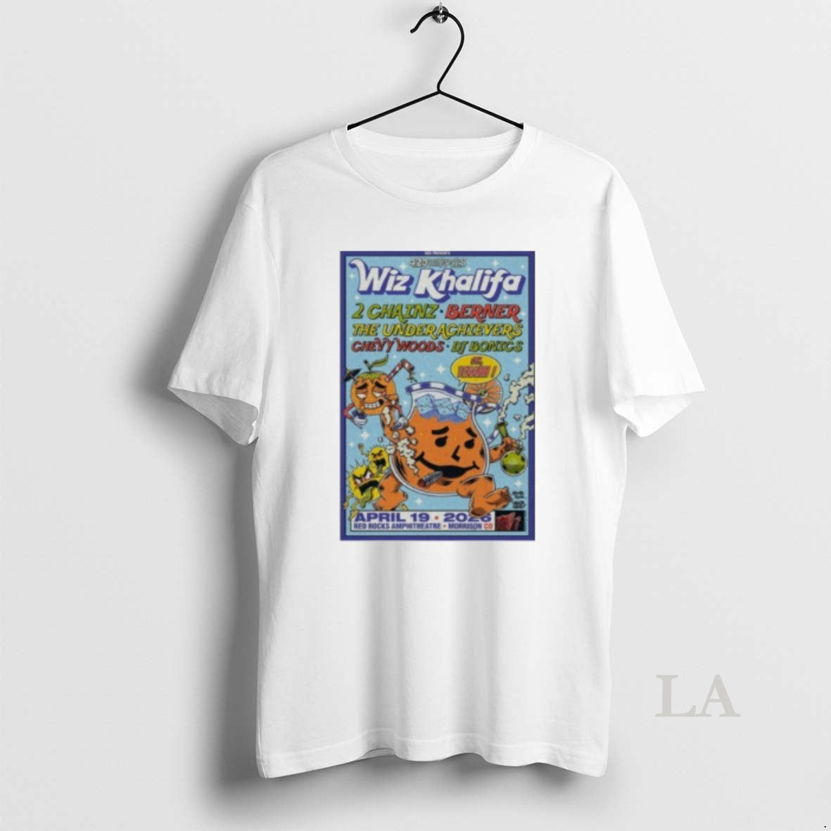 Original Wiz Khalifa Red Rocks Amphitheatre Concert Apr 19 2026 Shirt Hoodie Sweatshirt | PurePodTees.com