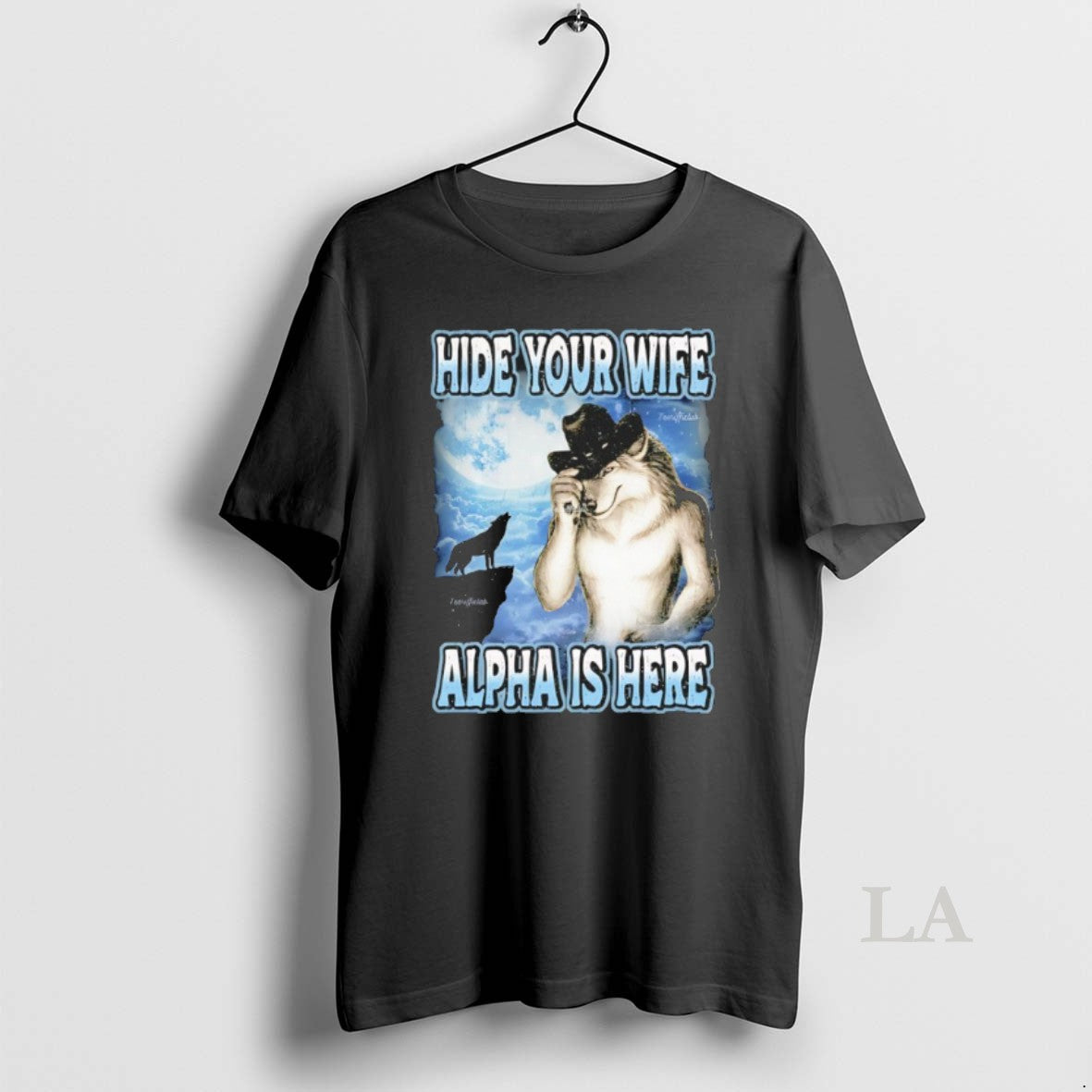 Original Wolf Hide Your Wife Alpha Is Here Shirt Hoodie Sweatshirt | PurePodTees.com