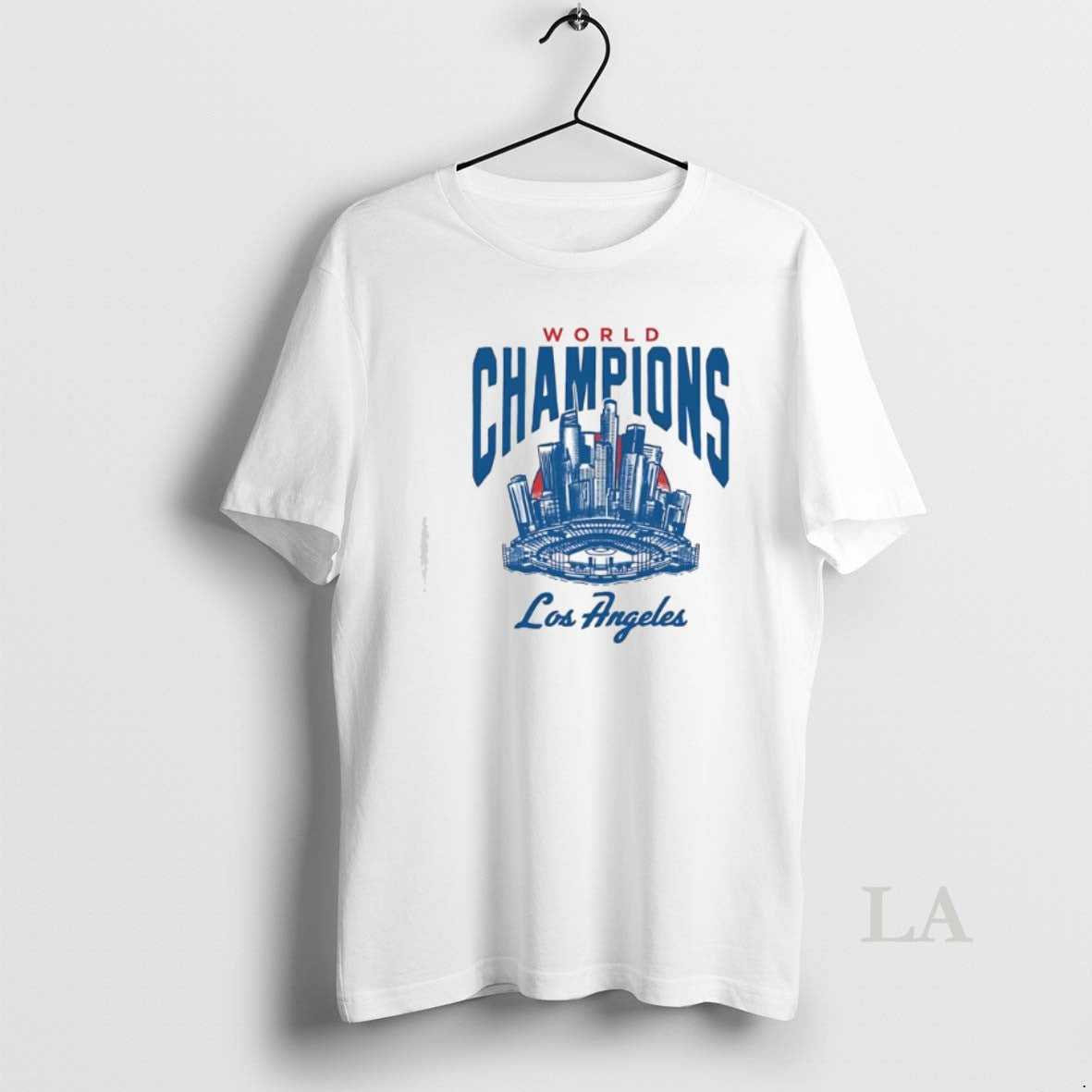 Original World Champions Los Angeles Dodgers Skyline Baseball Shirt Hoodie Sweatshirt | PurePodTees.com