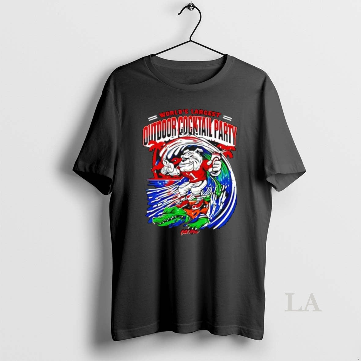 Original Worlds Largest Outdoor Cocktail Party Georgia Bulldogs And Florida Gators College Mascots Shirt Hoodie Sweatshirt
