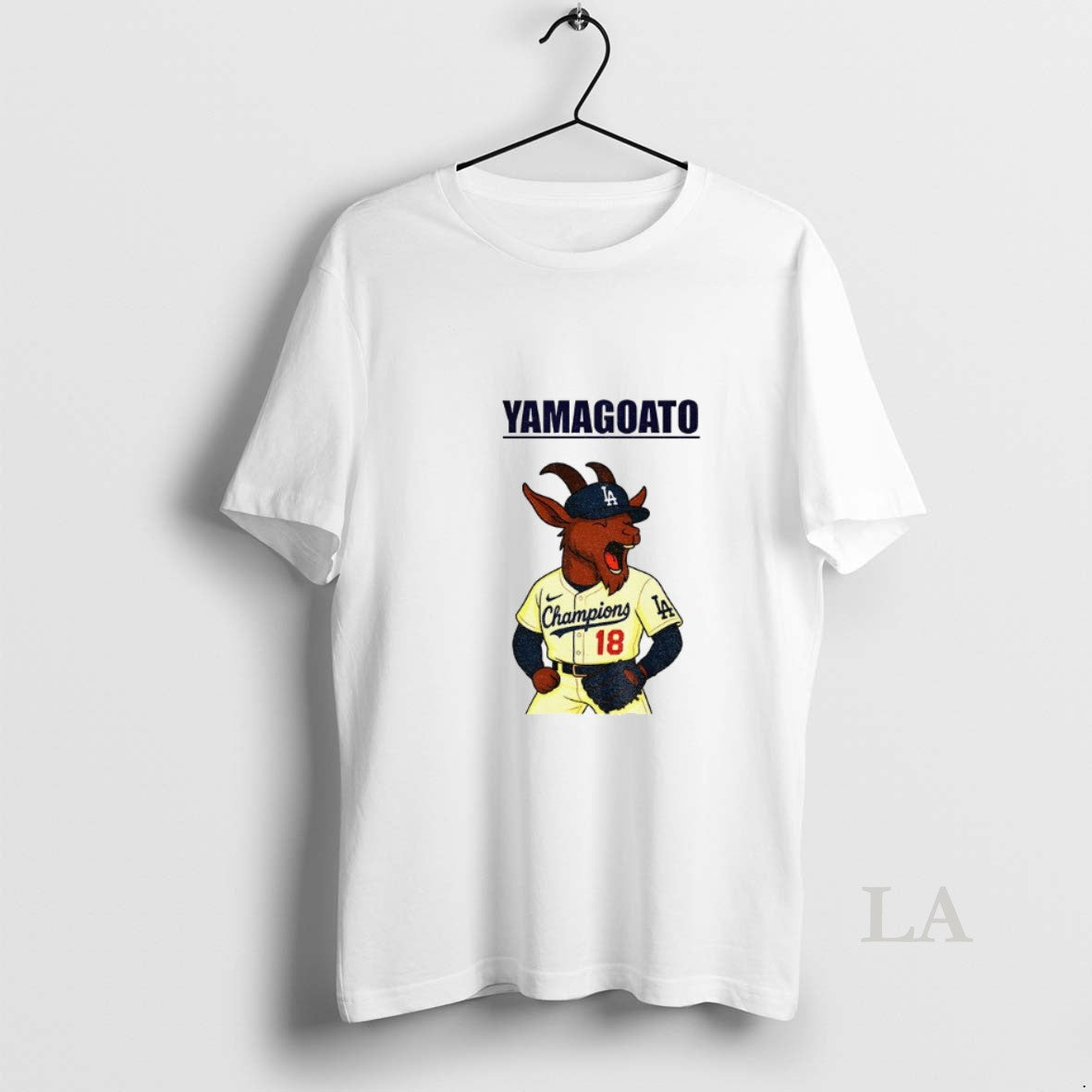 Original Yamagoato Yoshinobu Yamamoto 18 Goat Los Angeles Dodgers Mlb Baseball 2025 Shirt Hoodie Sweatshirt | PurePodTees.com