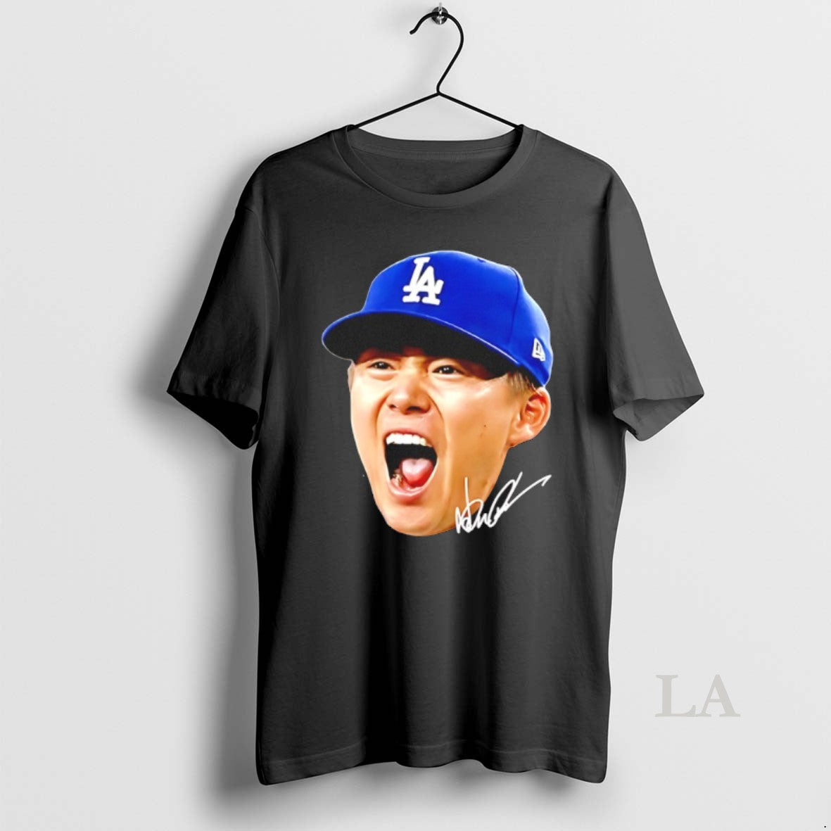 Original Yamamoto Aura Los Angeles Dodgers 2025 World Series Champions Big Face Shirt Hoodie Sweatshirt | PurePodTees.com