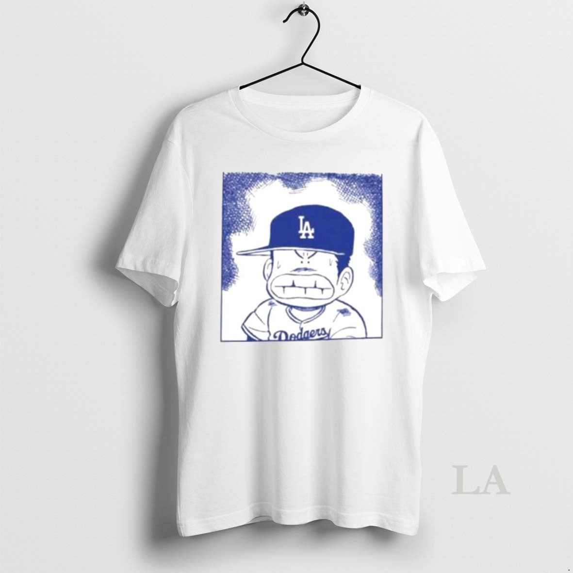 Original Yamamoto Los Angeles Dodgers Comic Ornaments Shirt Hoodie Sweatshirt | PurePodTees.com