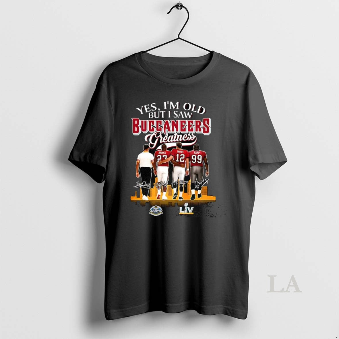 Original Yes Im Old But I Saw Tampa Bay Buccaneers Greatness Brady Sapp Brooks Signature Shirt Hoodie Sweatshirt