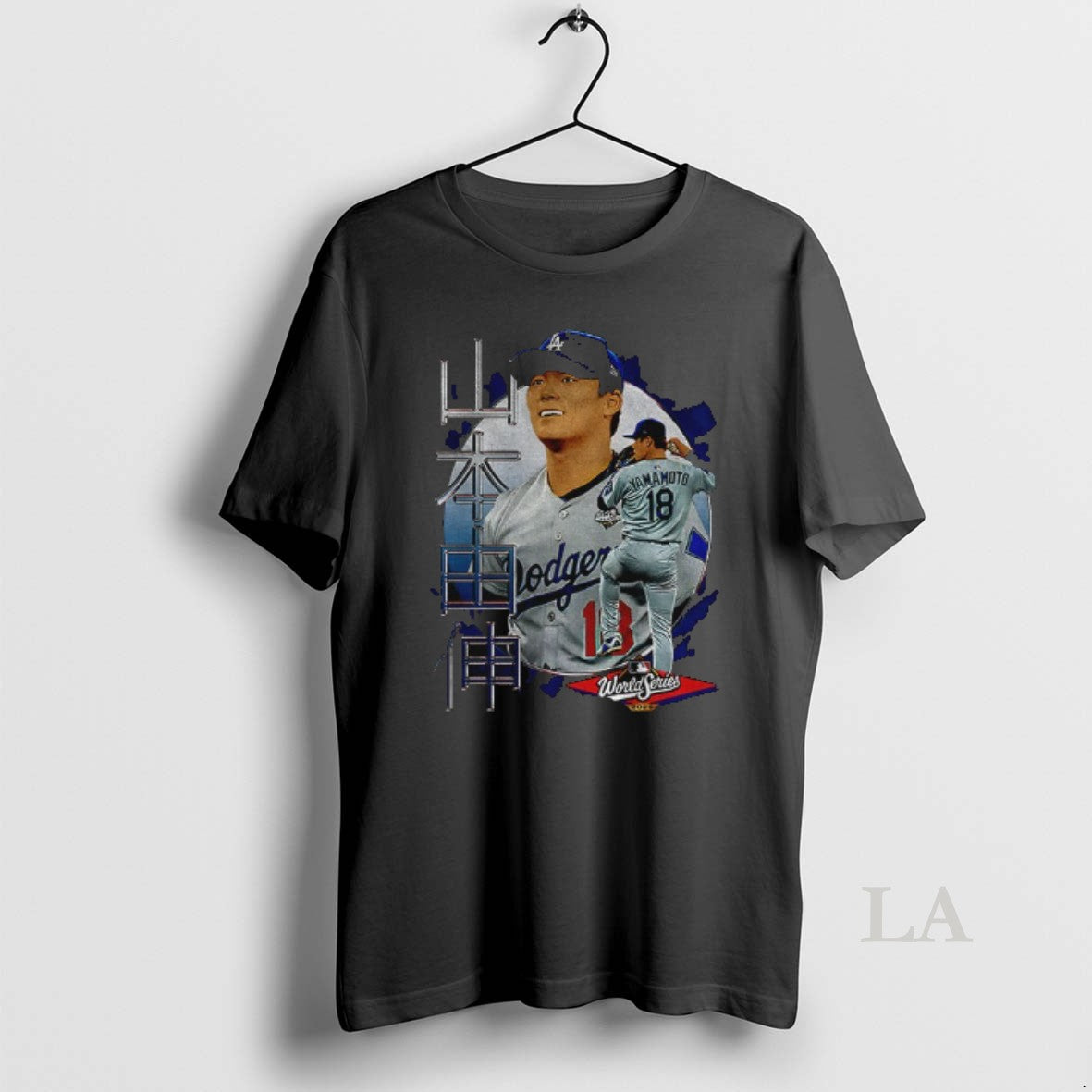 Original Yoshinobu Yamamoto 18 Los Angeles Dodgers Japanese Mlb World Series 2025 Shirt Hoodie Sweatshirt | PurePodTees.com