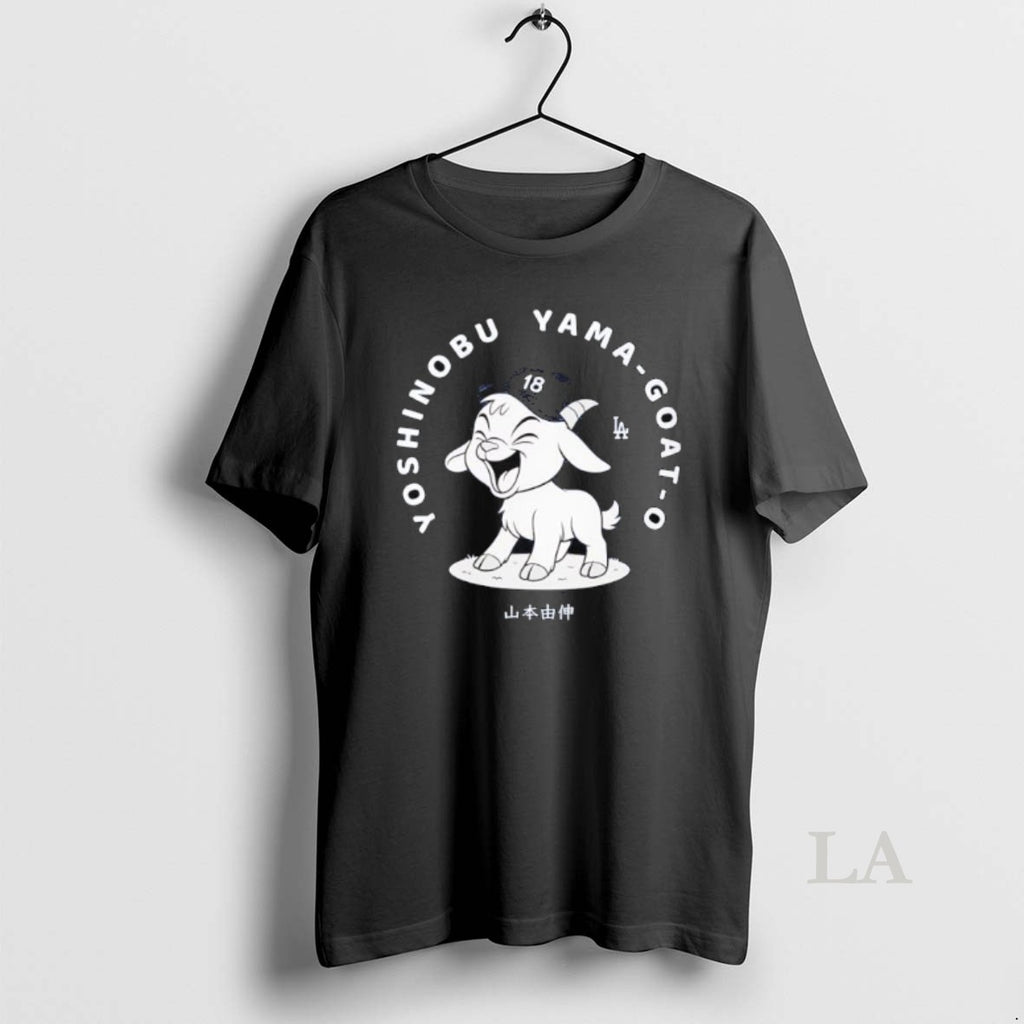 Original Yoshinobu Yamamoto Goat O Los Angeles Dodgers Graphic Shirt Hoodie Sweatshirt | PurePodTees.com