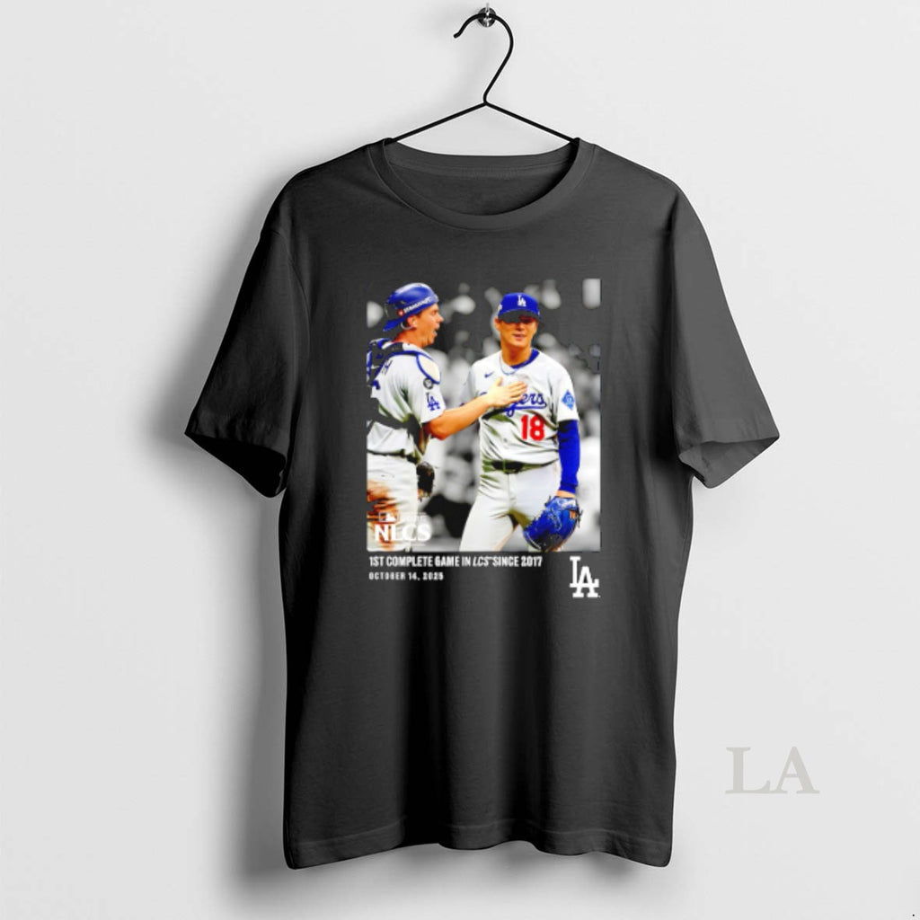 Original Yoshinobu Yamamoto Los Angeles Dodgers 2025 Nlcs 1st Complete Game In Lcs