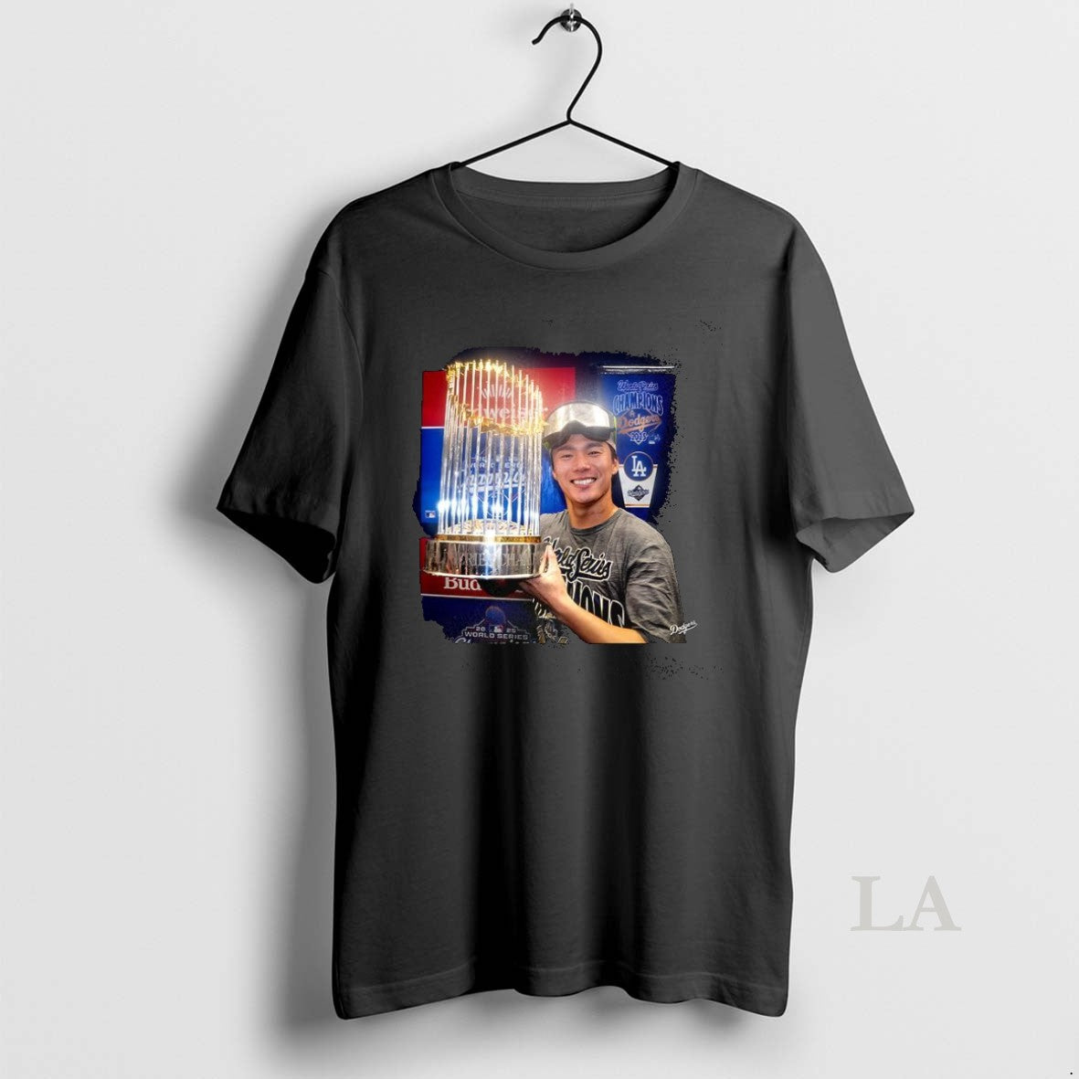 Original Yoshinobu Yamamoto Los Angeles Dodgers World Series 2025 Champions Trophy Shirt Hoodie Sweatshirt | PurePodTees.com