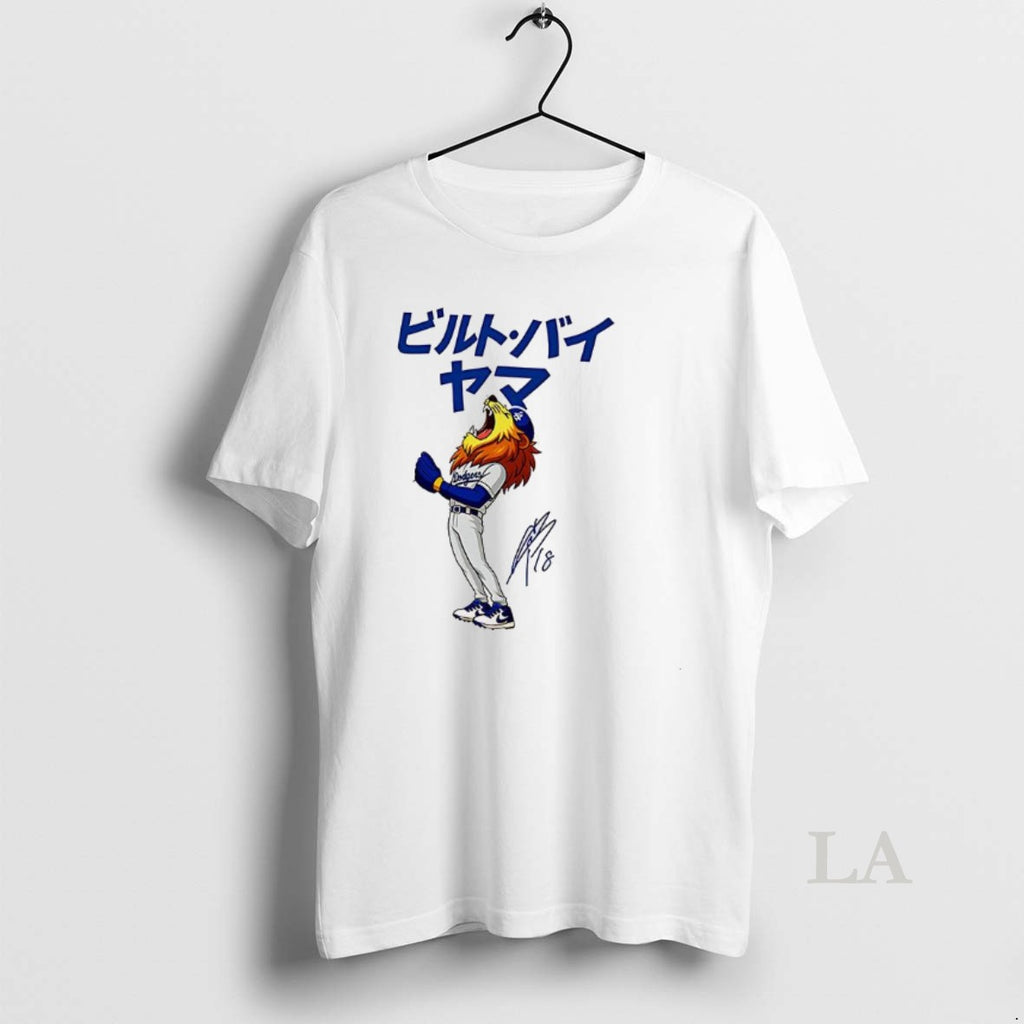 Original Yoshinobu Yamamoto Mvp 2025 Dodgers Anime Lion Signature Shirt Hoodie Sweatshirt | PurePodTees.com