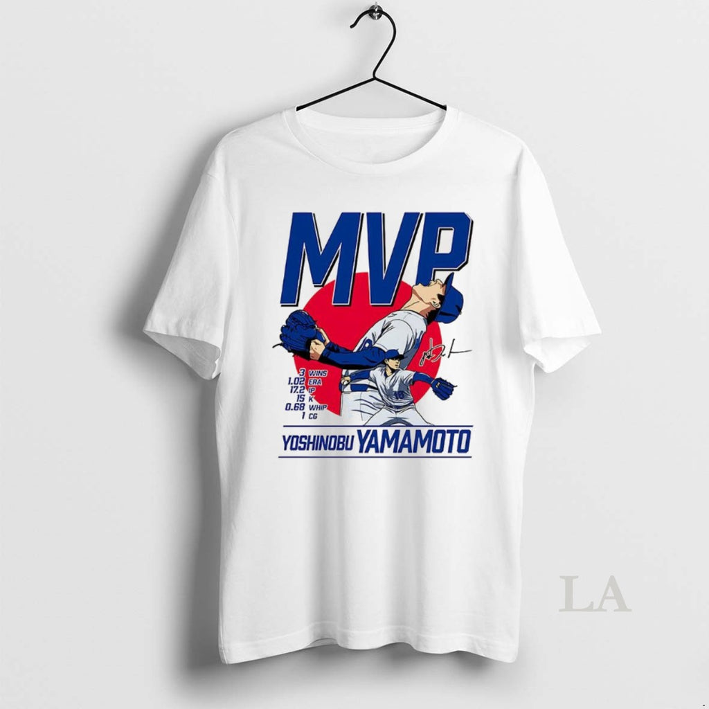 Original Yoshinobu Yamamoto World Series 2025 Mvp Sun Signature Shirt Hoodie Sweatshirt | PurePodTees.com