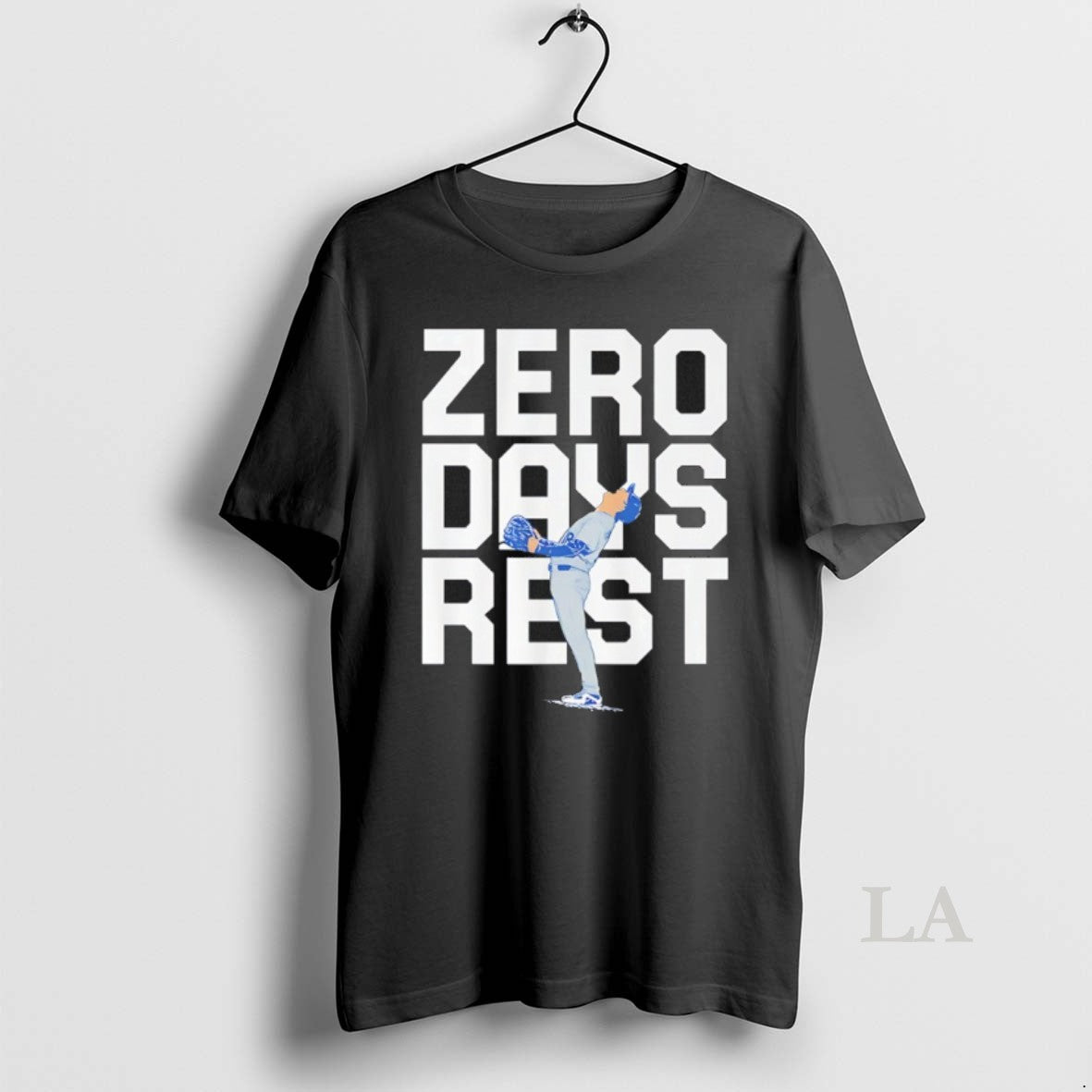 Original Yoshinobu Yamamoto Zero Days Rest Los Angeles Dodgers Shirt Hoodie Sweatshirt | PurePodTees.com